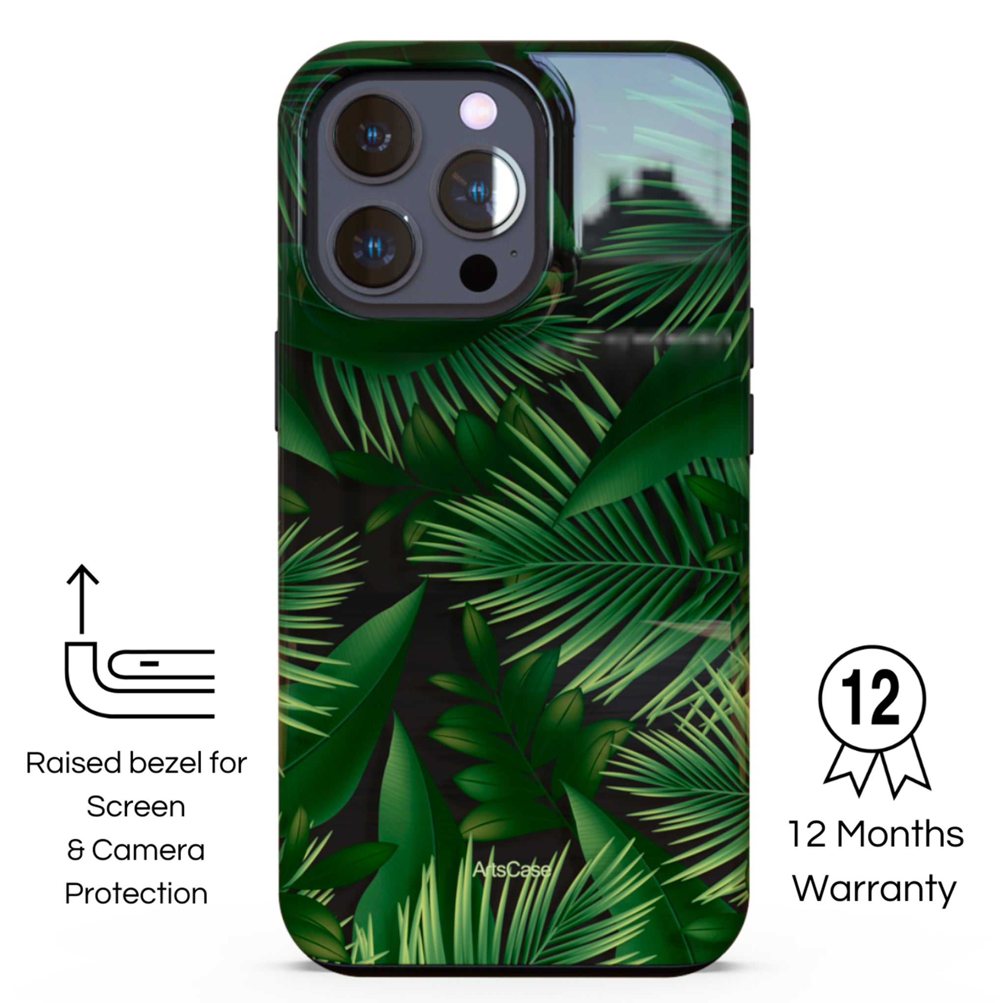 Protective Cover Case - Design Tropical Leaves I.