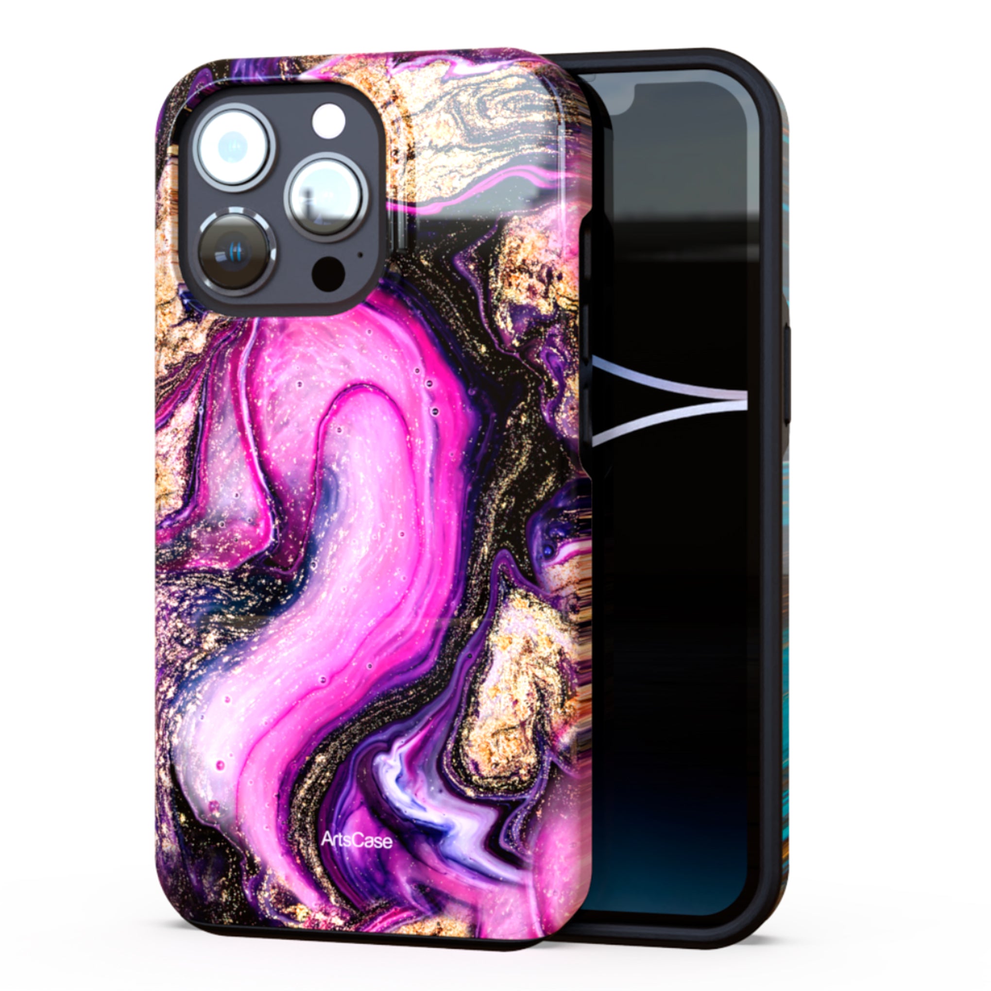 Protective Cover Case - Design Violet Marble Design.