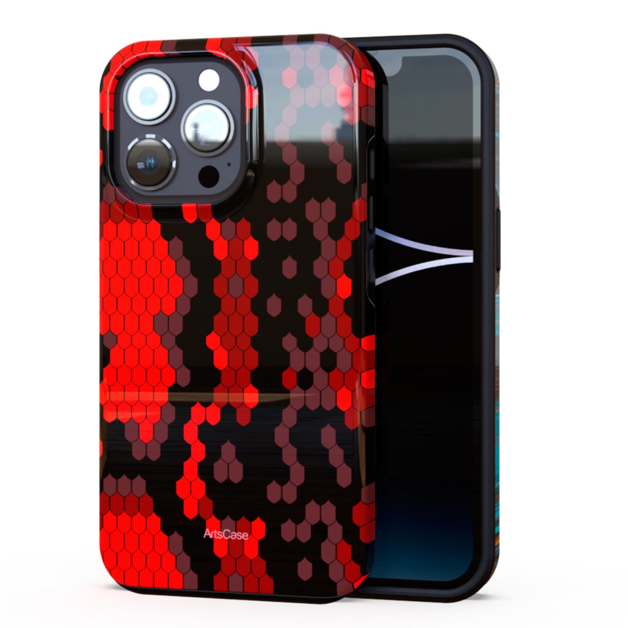 Protective Cover Case - Design  Wild Red Snake.