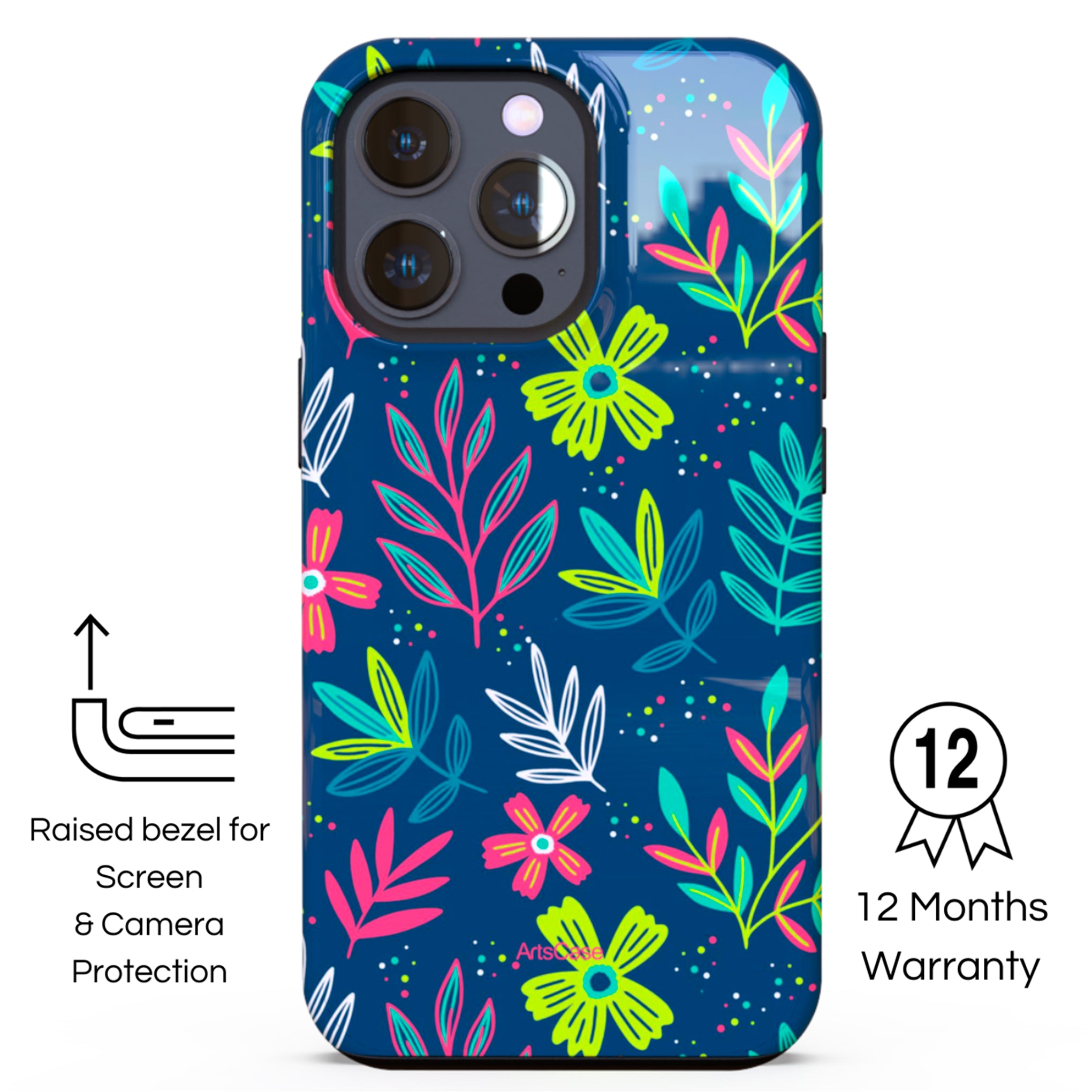 Protective Cover Case - Design WildFlowers 01.