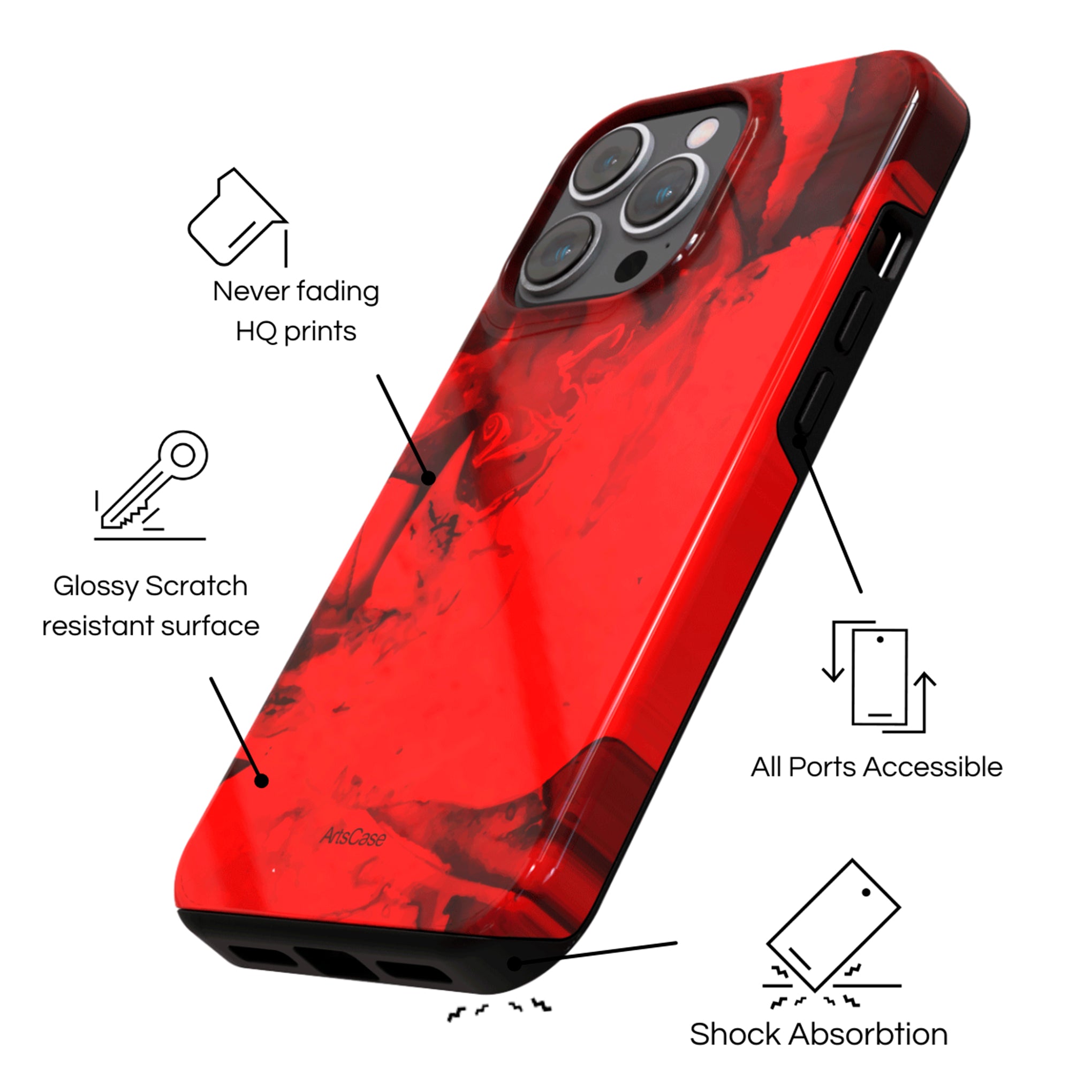 Protective Cover Case - Design Wildfire.