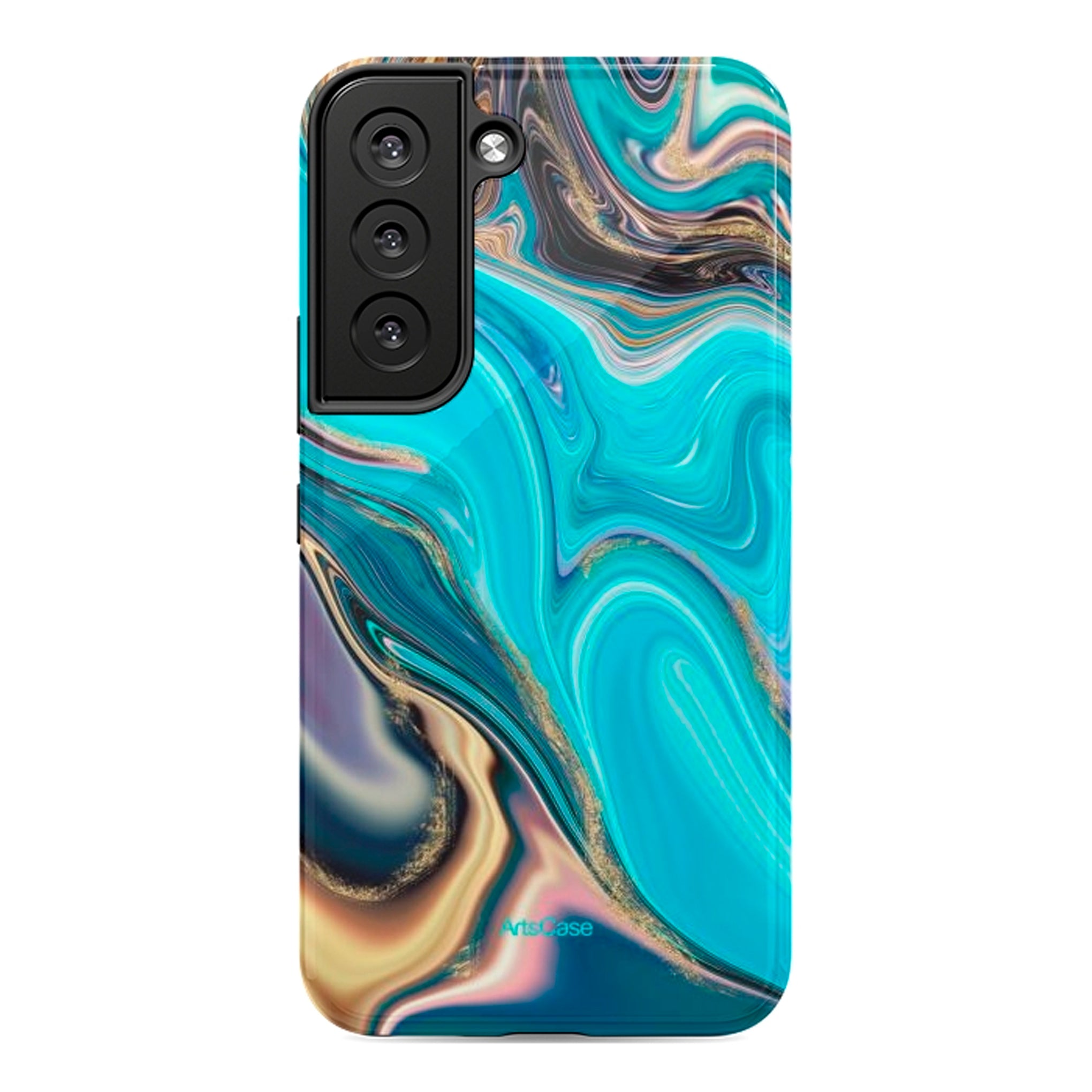 Protective Cover Case - Design Indigo wave pattern.