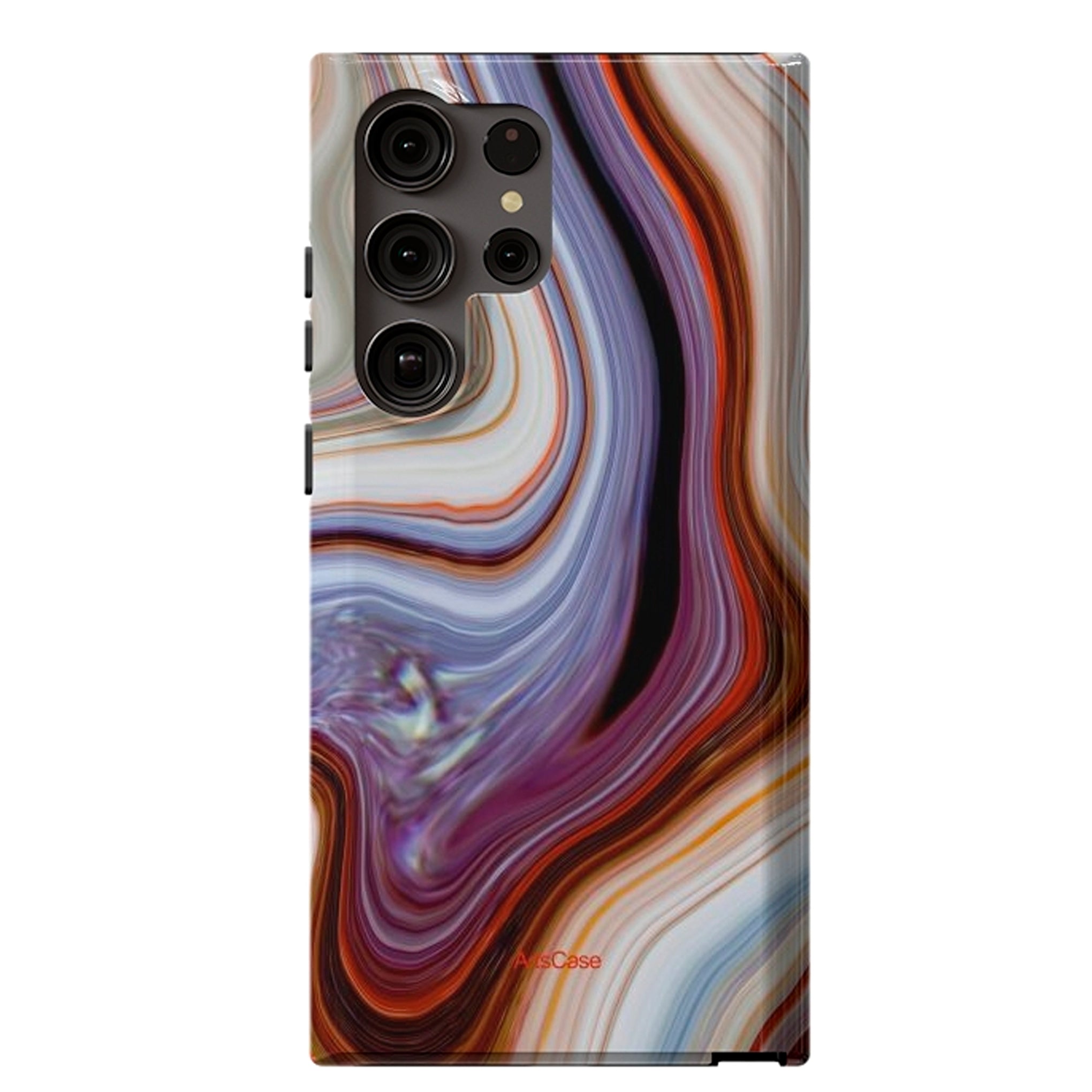 Protective Cover Case - Design Brown Marble Pattern.