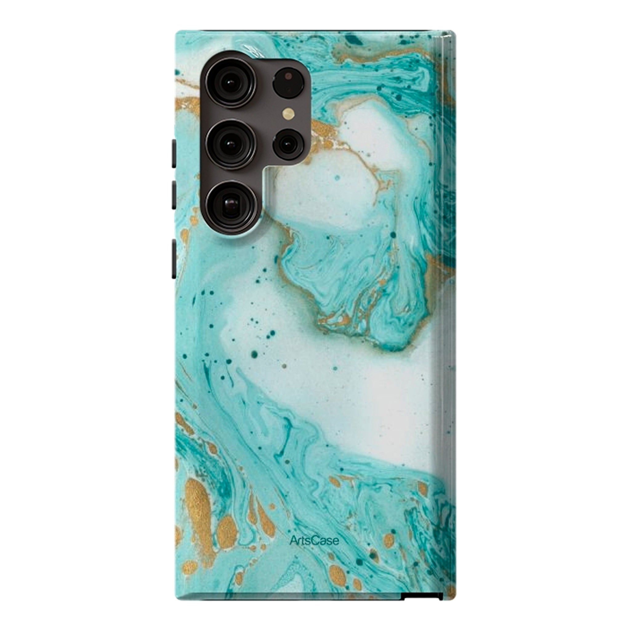 Protective Cover Case - Design Waves Teal.