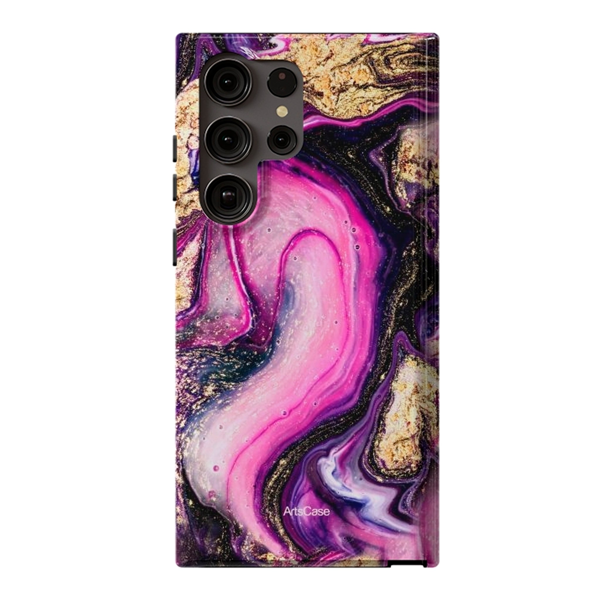 Protective Cover Case - Design Violet Marble Design.