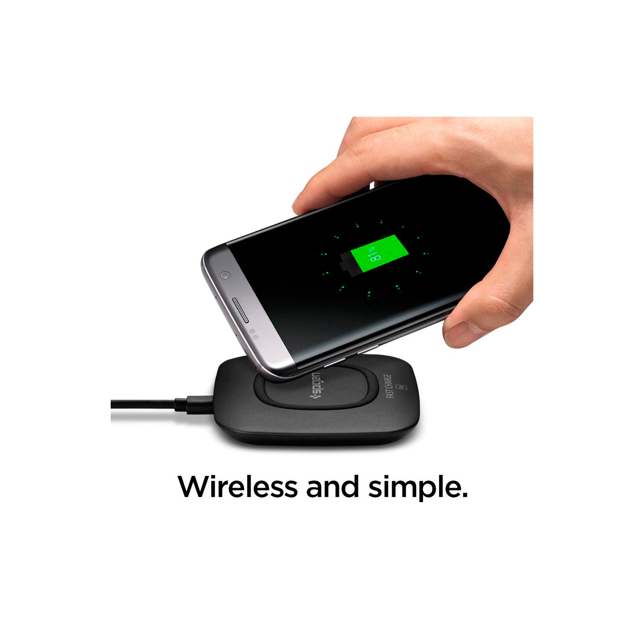 Spigen - Essential Wireless Charging Pad 10w - Black