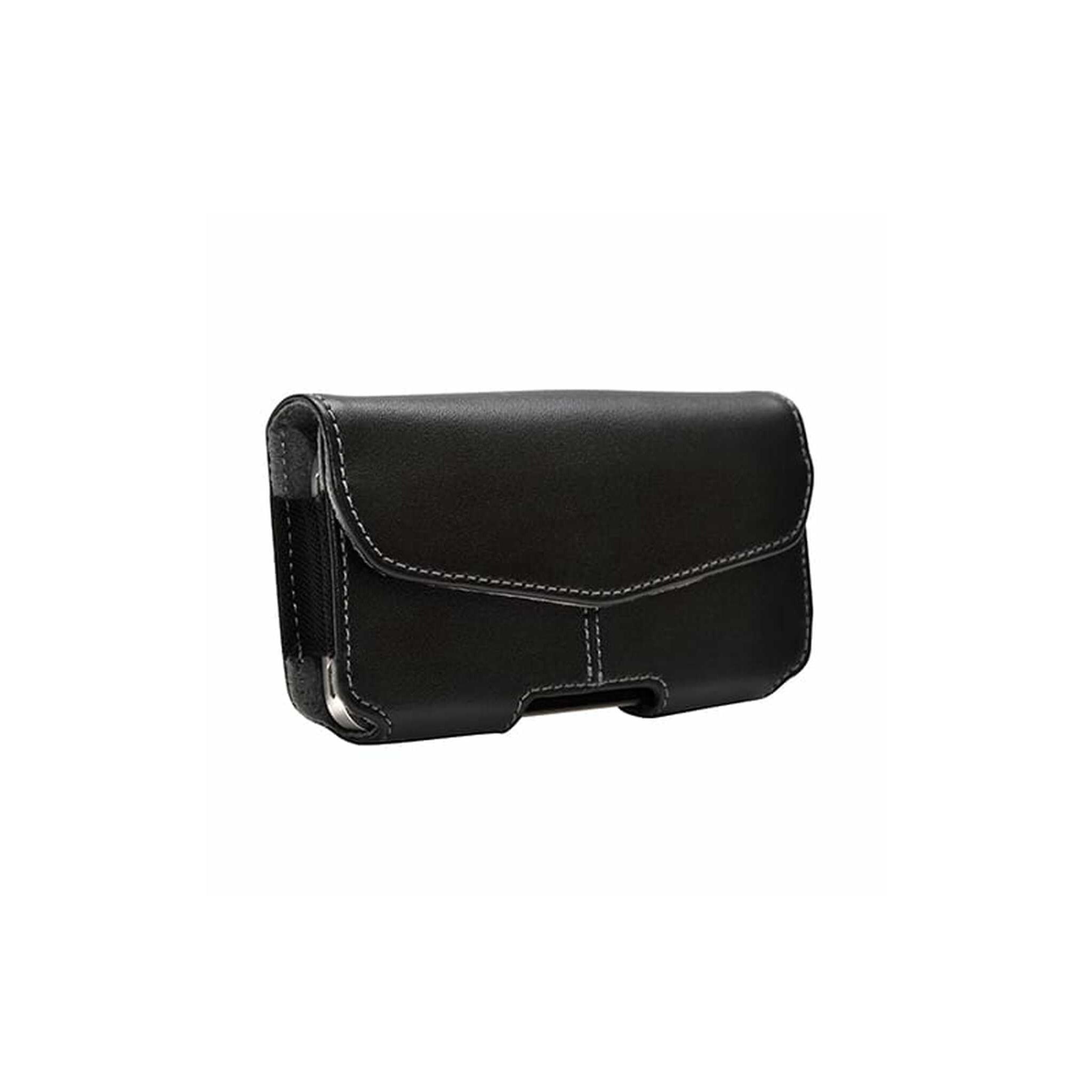 Puregear - Caselux Leather Horizontal Small Pouch - Black