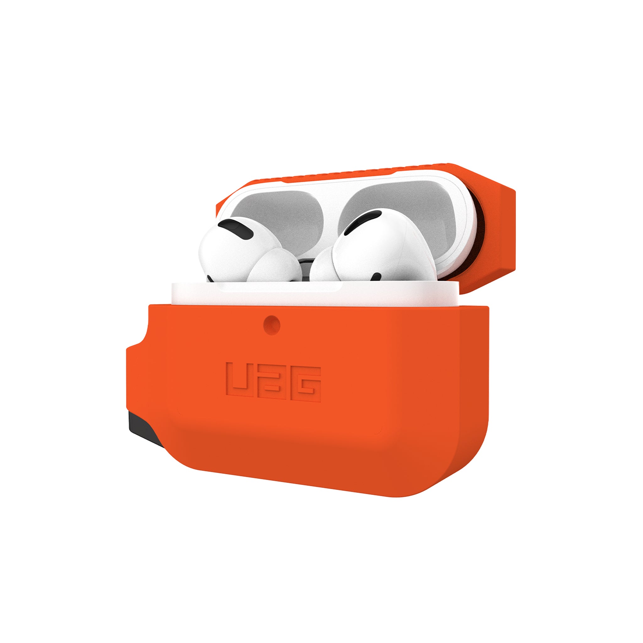 Urban Armor Gear (uag) - Silicone Case For Apple Airpods Pro - Orange And Black