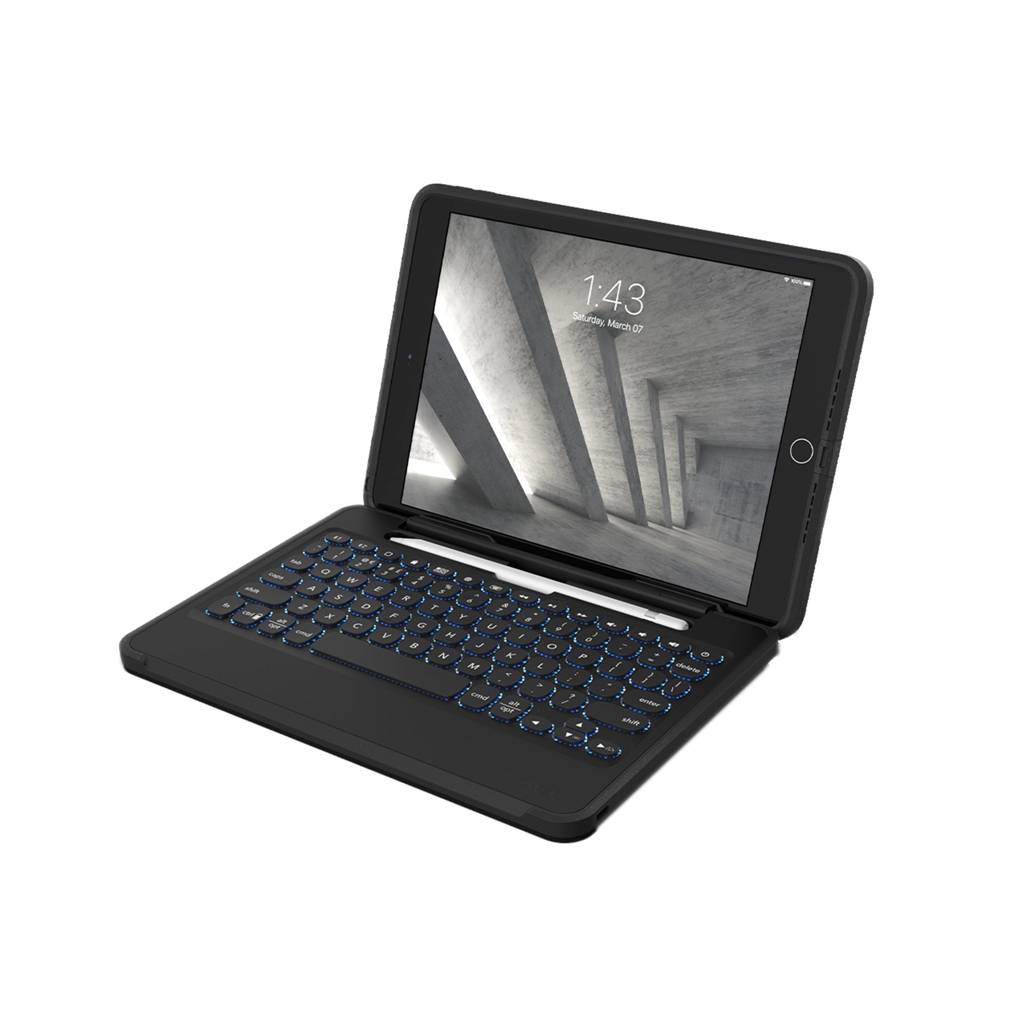 Zagg - Rugged Book Go Keyboard And Case For Apple Ipad 10.2 / Air 10.5 / Pro 10.5 - Black