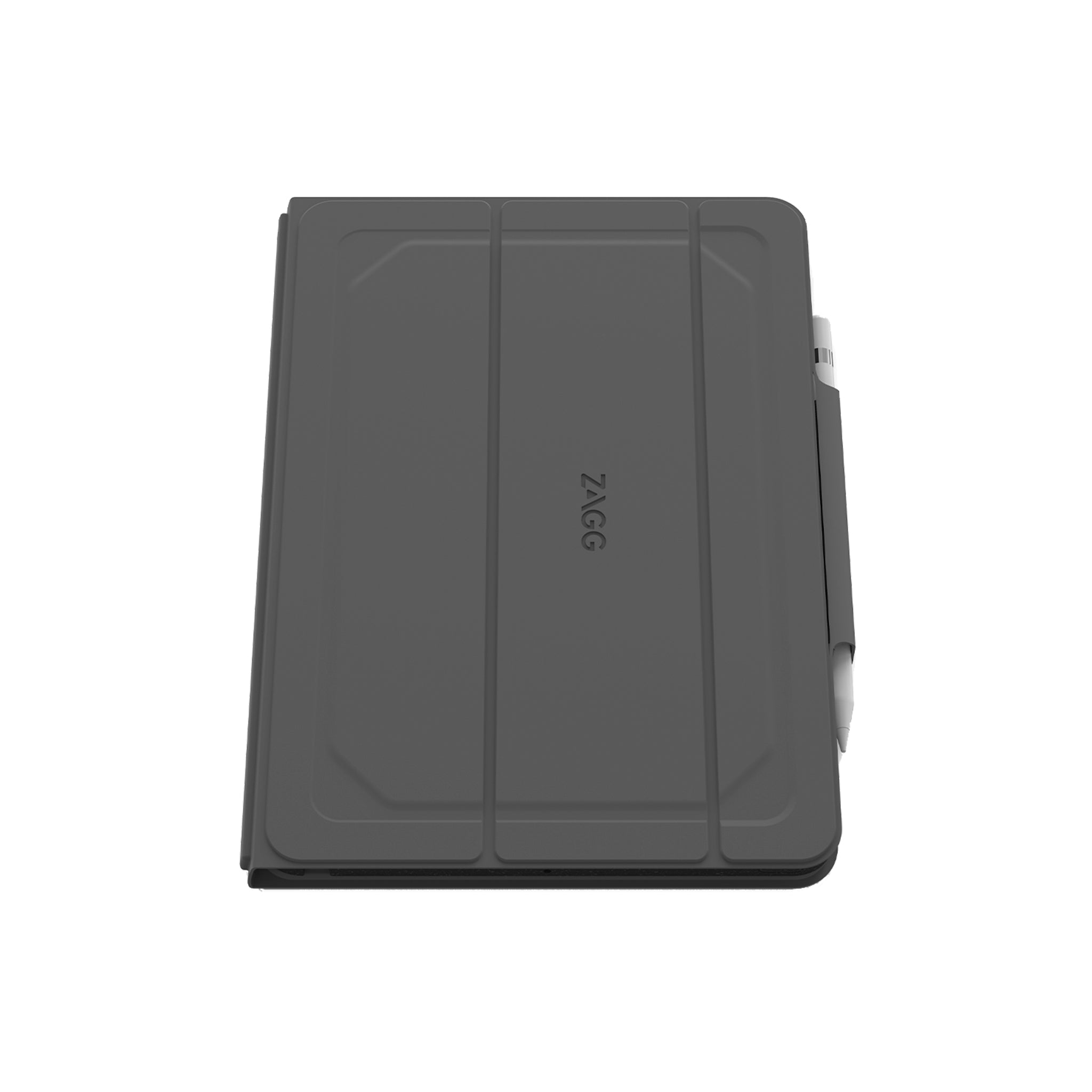Zagg - Rugged Messenger Bluetooth Keyboard Case For Apple Ipad 10.2 - Charcoal