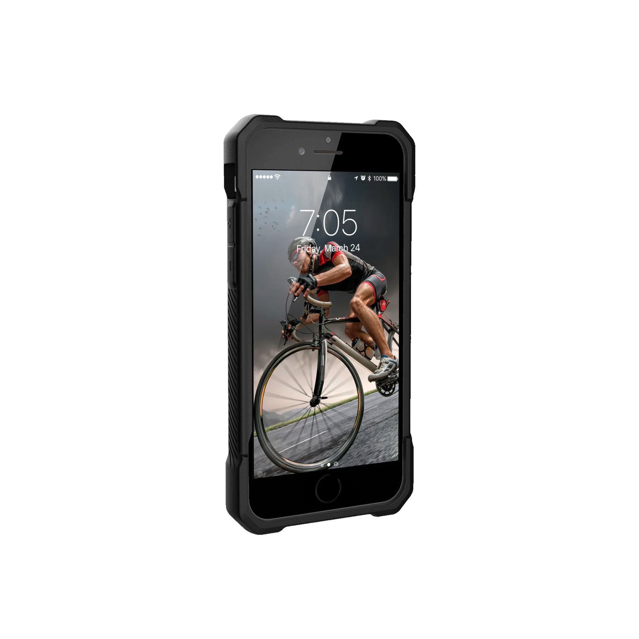 Urban Armor Gear (uag) - Monarch Case For Apple Iphone Se / 8 / 7 / 6s / 6 - Crimson And Black