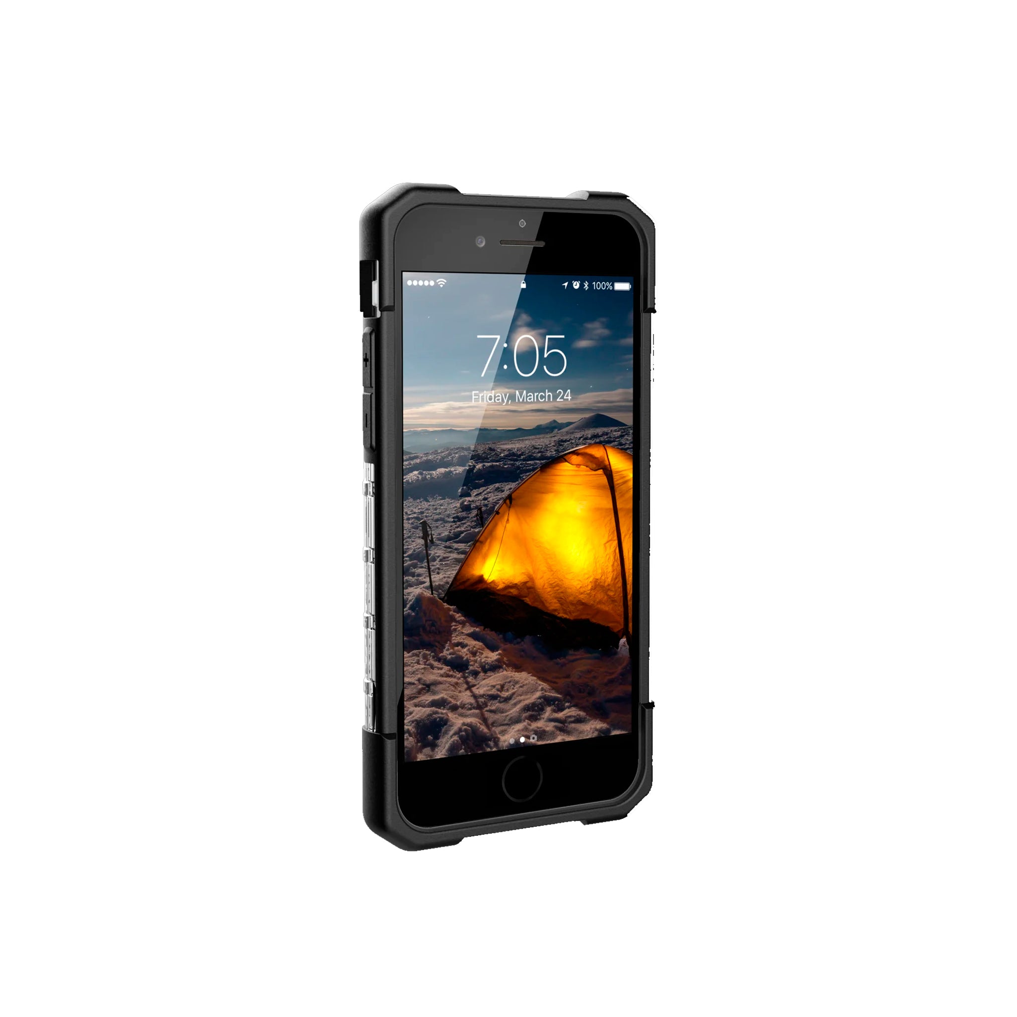 Urban Armor Gear (uag) - Plasma Case For Apple Iphone Iphone Se / 8 / 7 / 6s / 6 - Ice And Black