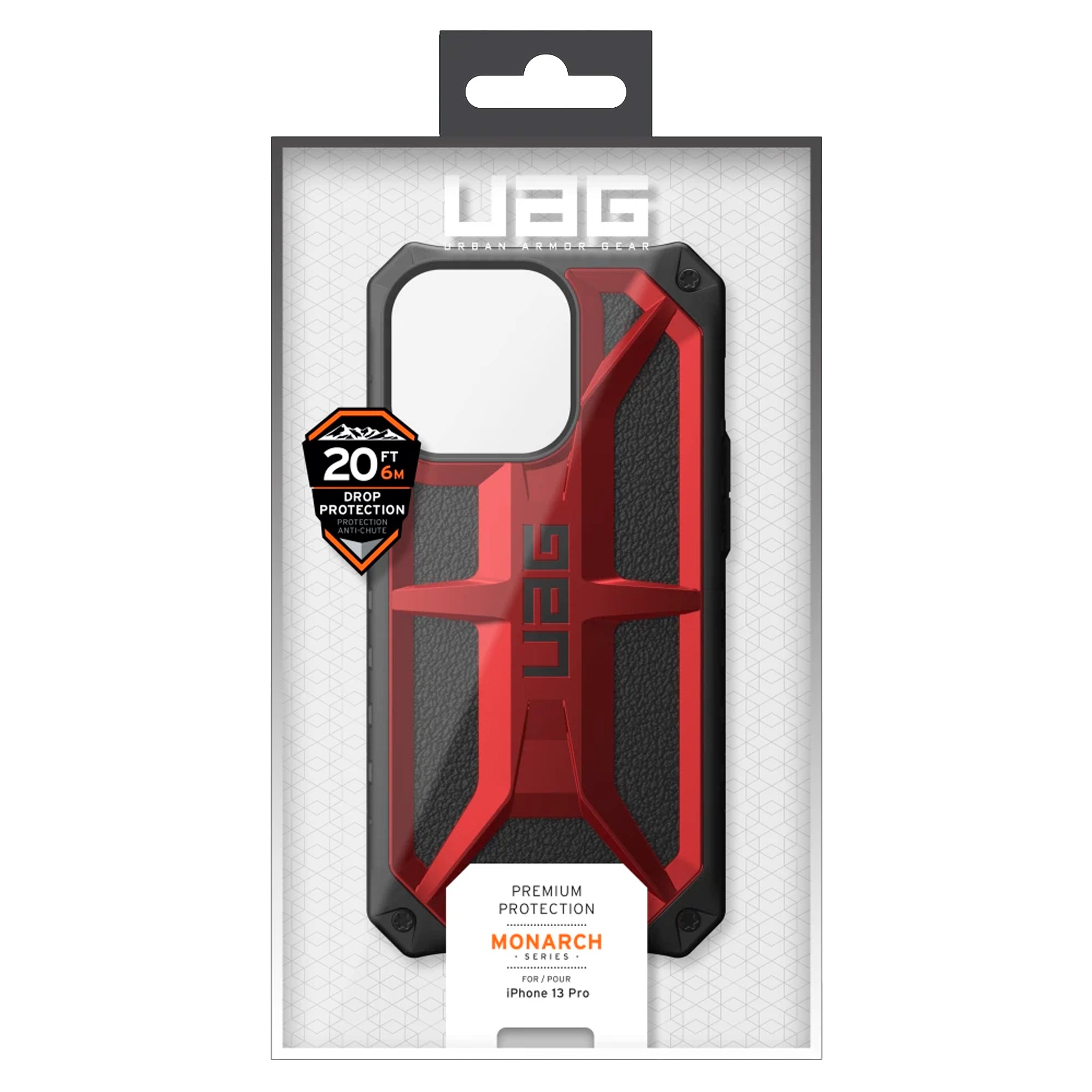 Urban Armor Gear (uag) - Monarch Case For Apple Iphone 13 Pro - Crimson And Black