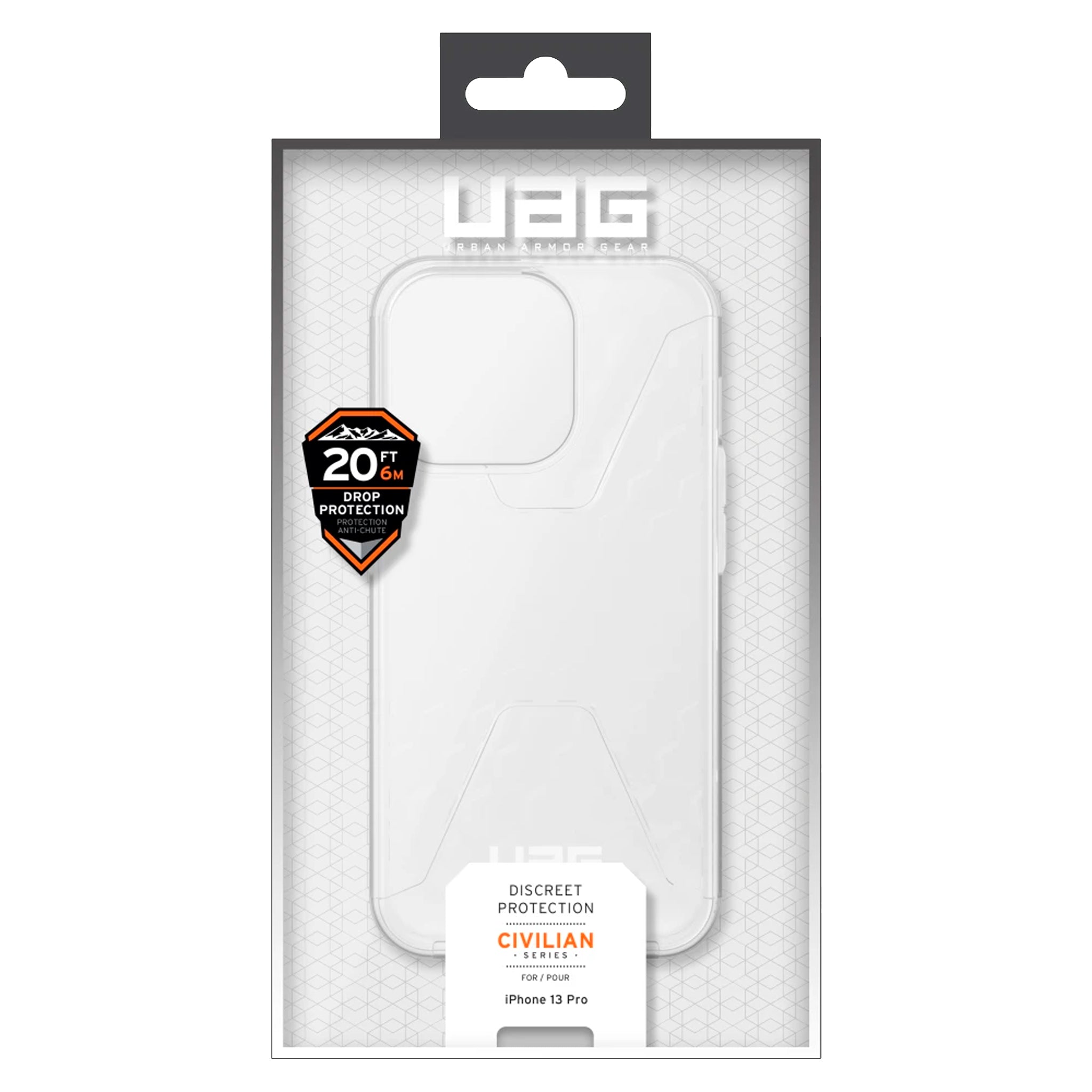 Urban Armor Gear (uag) - Civilian Case For Apple Iphone 13 Pro - Frosted Ice