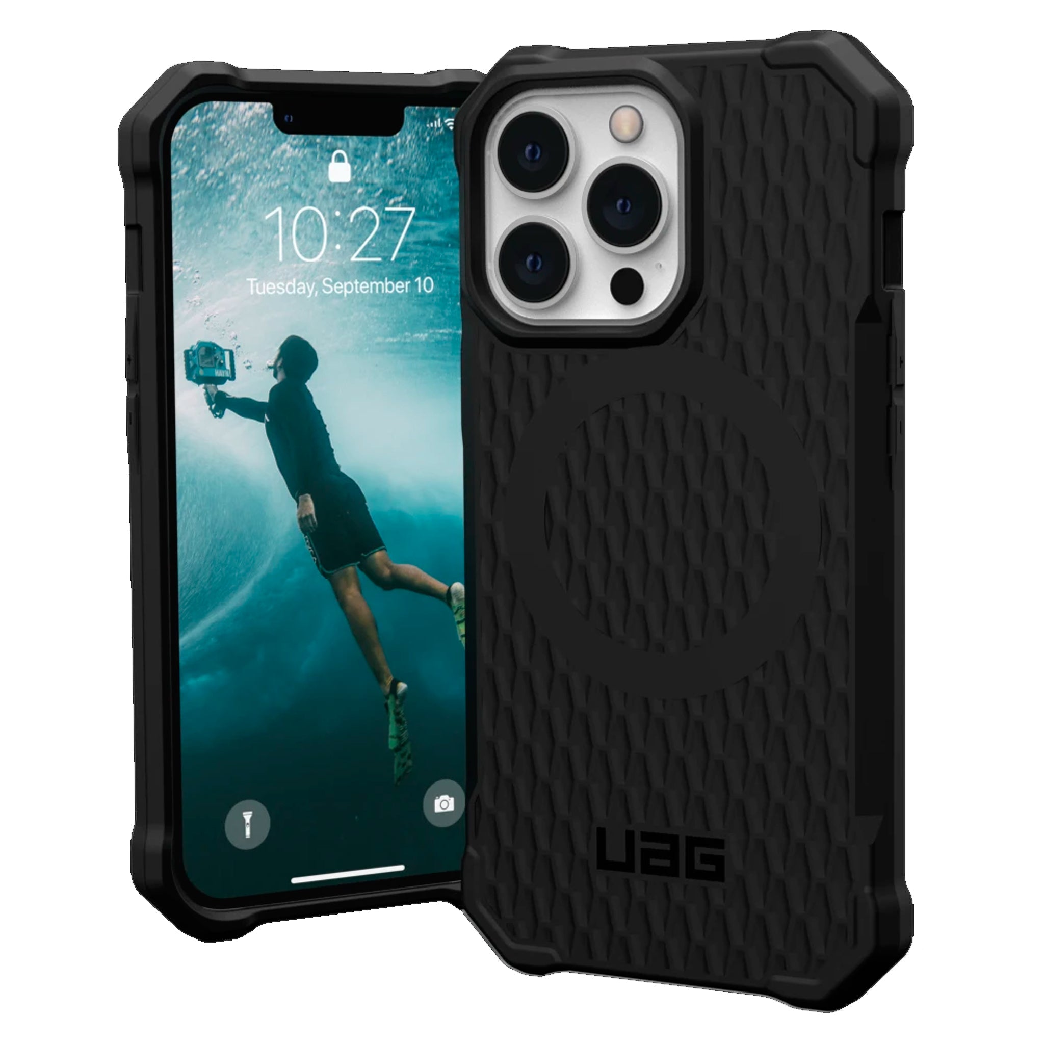 Urban Armor Gear (uag) - Essential Armor Magsafe Case For Apple Iphone 13 Pro - Black