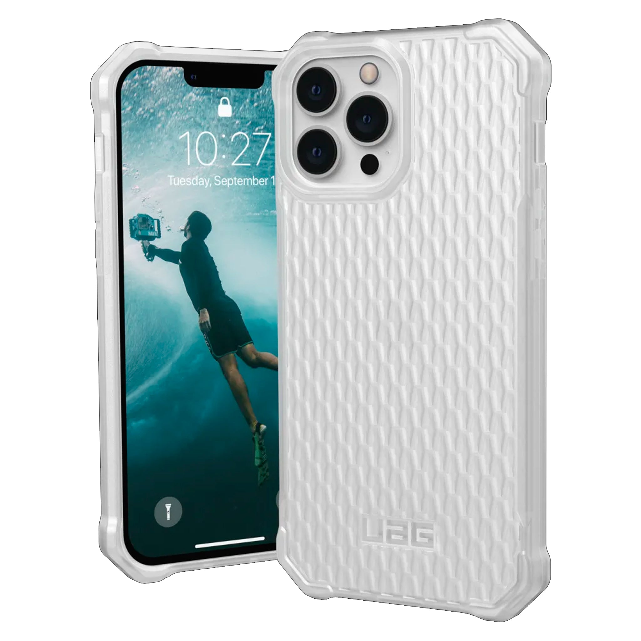 Urban Armor Gear (uag) - Essential Armor Case For Apple Iphone 13 Pro Max - Frosted Ice