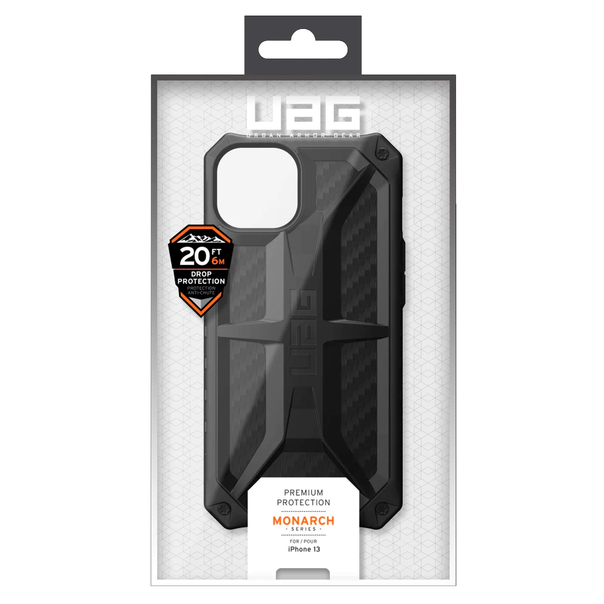 Urban Armor Gear (uag) - Monarch Case For Apple Iphone 13 - Carbon Fiber
