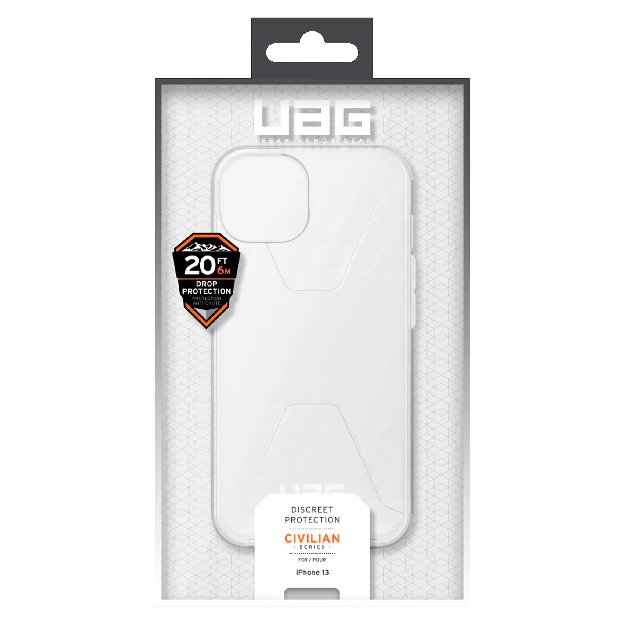 Urban Armor Gear (uag) - Civilian Case For Apple Iphone 13 - Frosted Ice