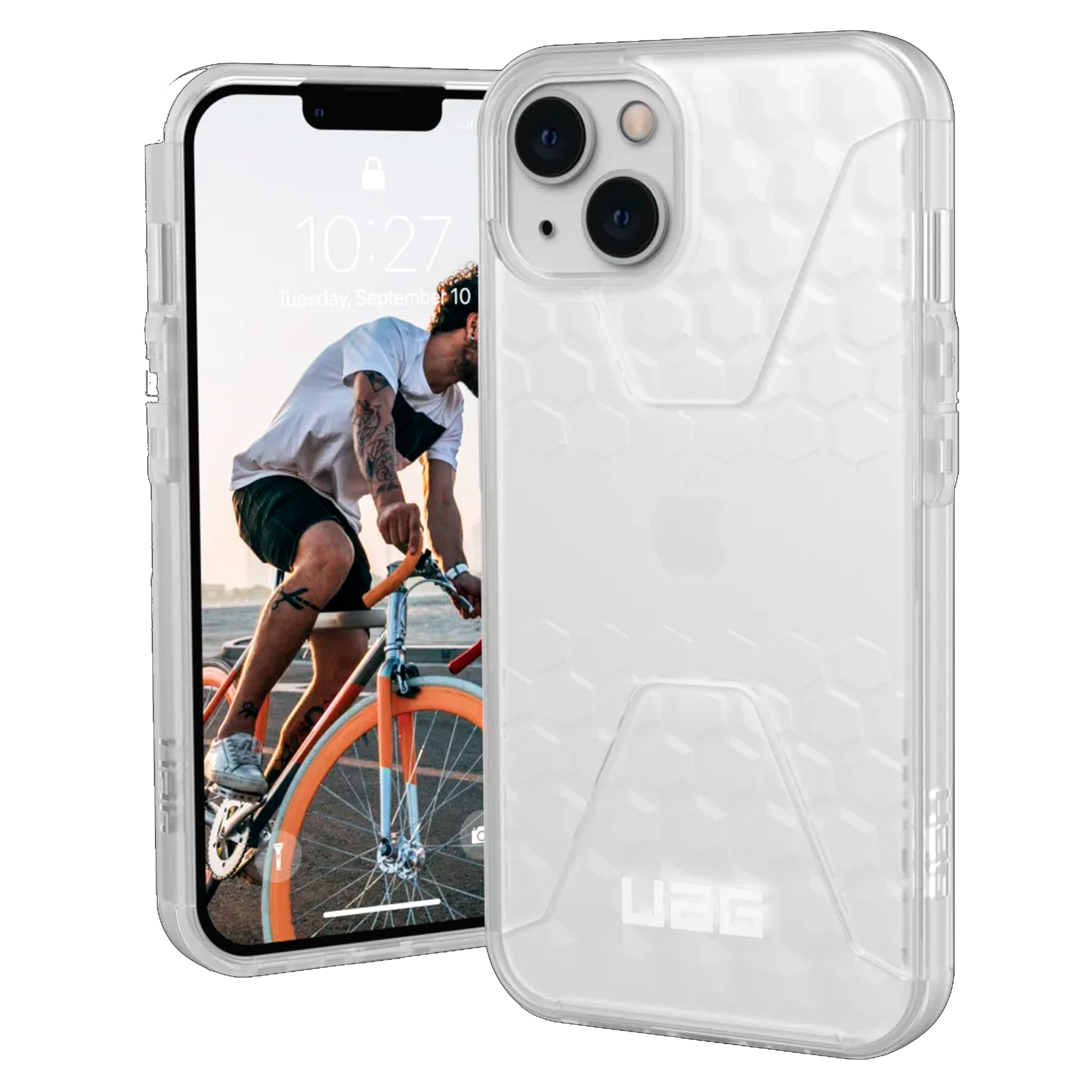 Urban Armor Gear (uag) - Civilian Case For Apple Iphone 13 - Frosted Ice