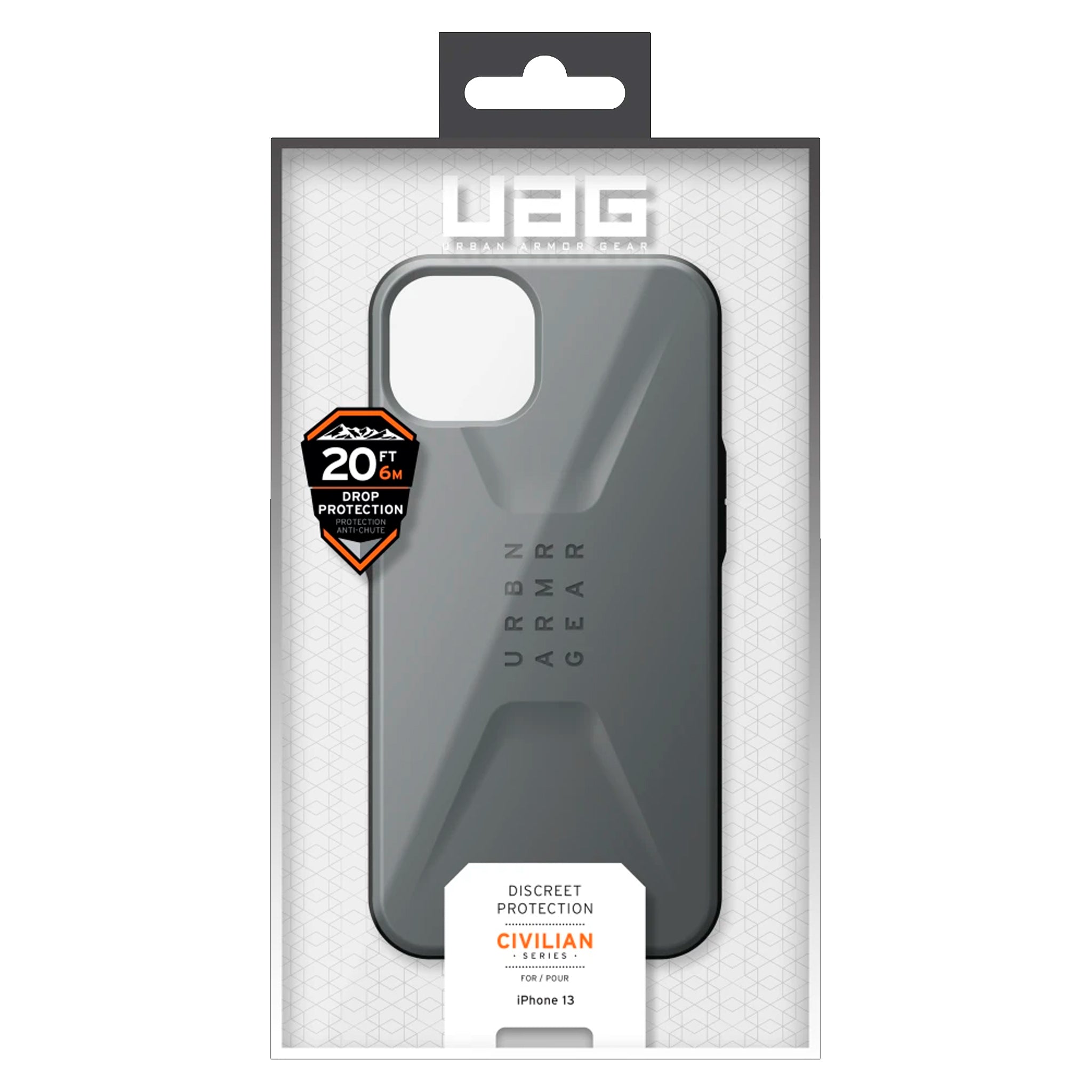 Urban Armor Gear (uag) - Civilian Case For Apple Iphone 13 - Silver