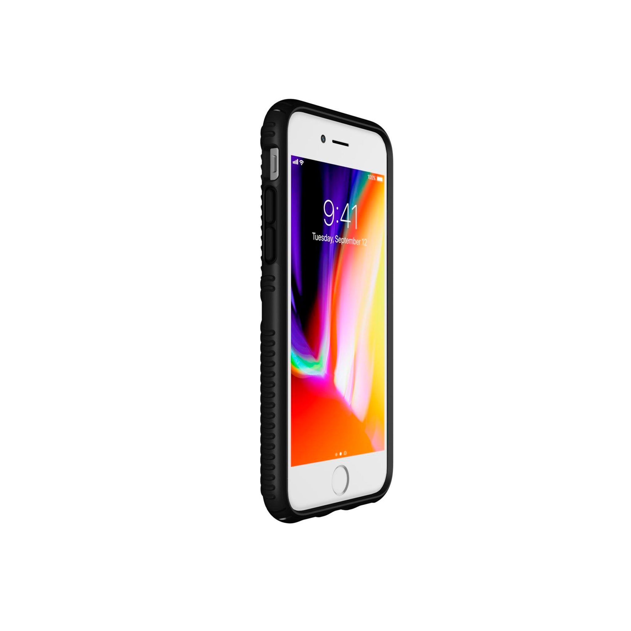 Speck - Presidio Grip Case For Apple Iphone Se / 8 / 7 / 6s / 6 - Black