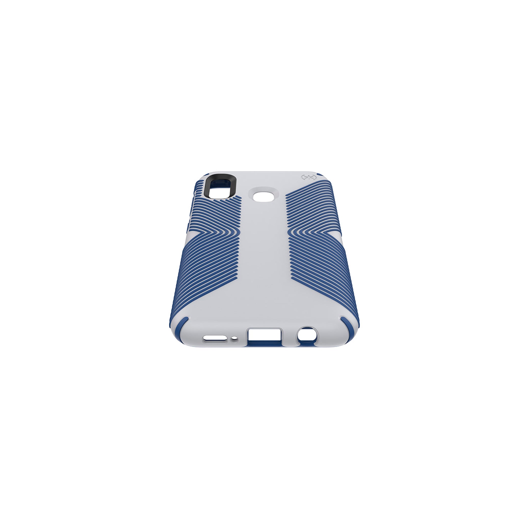 Speck - Presidio Grip Case For Samsung Galaxy A20 - Microchip Gray And Ballpoint Blue