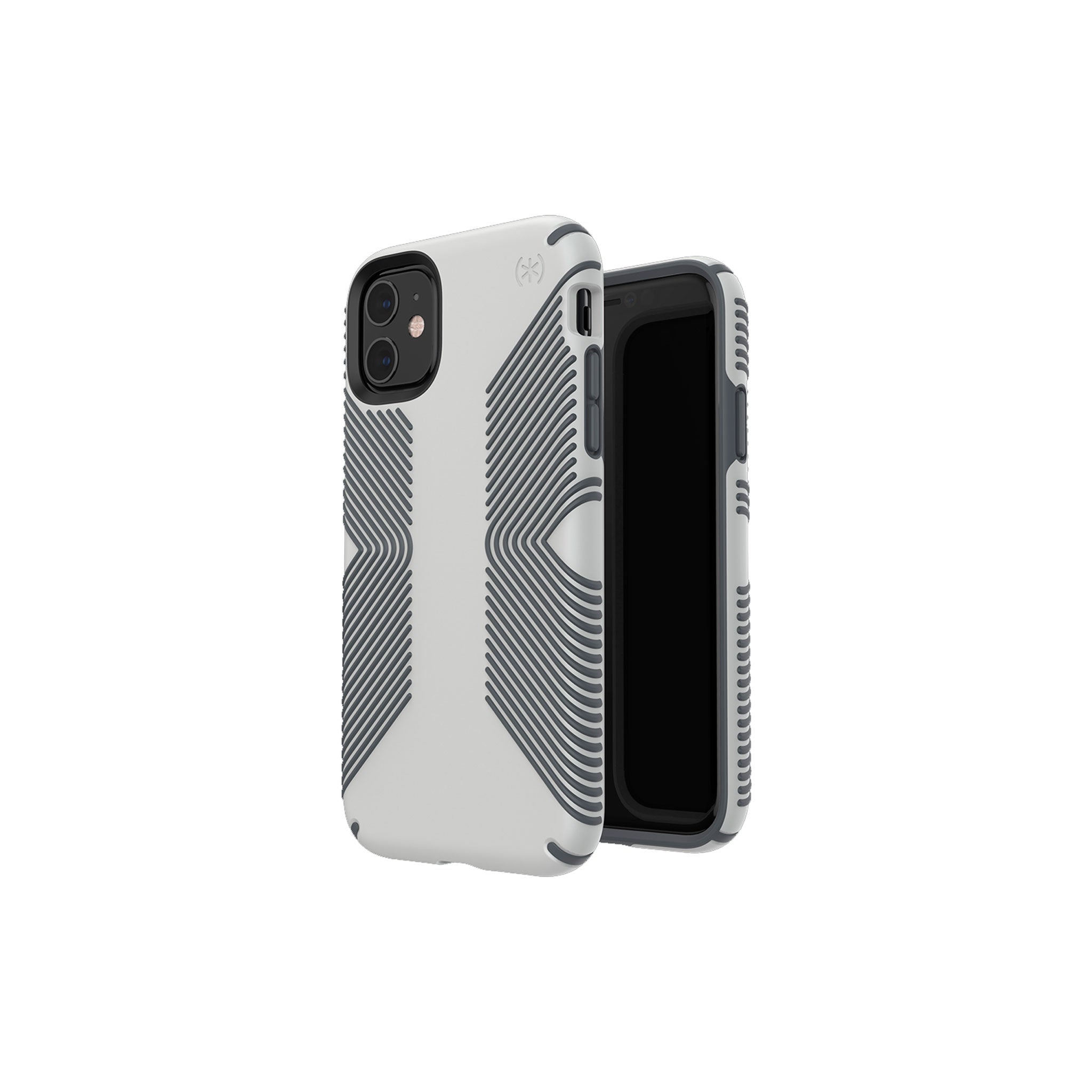 Speck - Presidio Grip Case For Apple Iphone 11 - Marble Gray And Anthracite Gray
