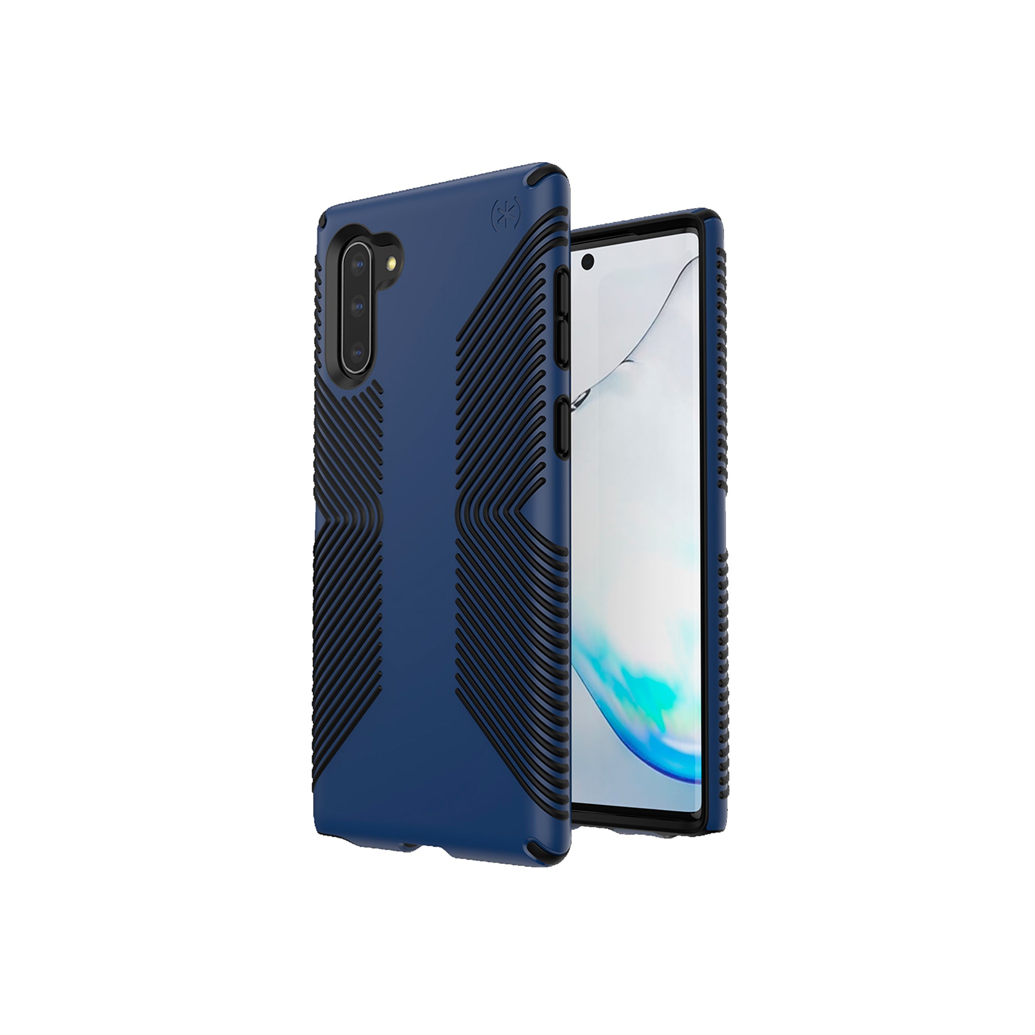 Speck - Presidio Grip Case For Samsung Galaxy Note10 - Black And Coastal Blue
