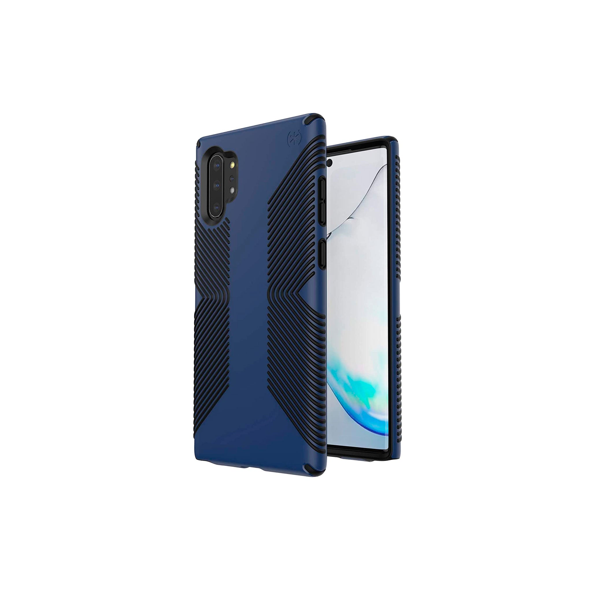 Speck - Presidio Grip Case For Samsung Galaxy Note10 Plus - Black And Coastal Blue