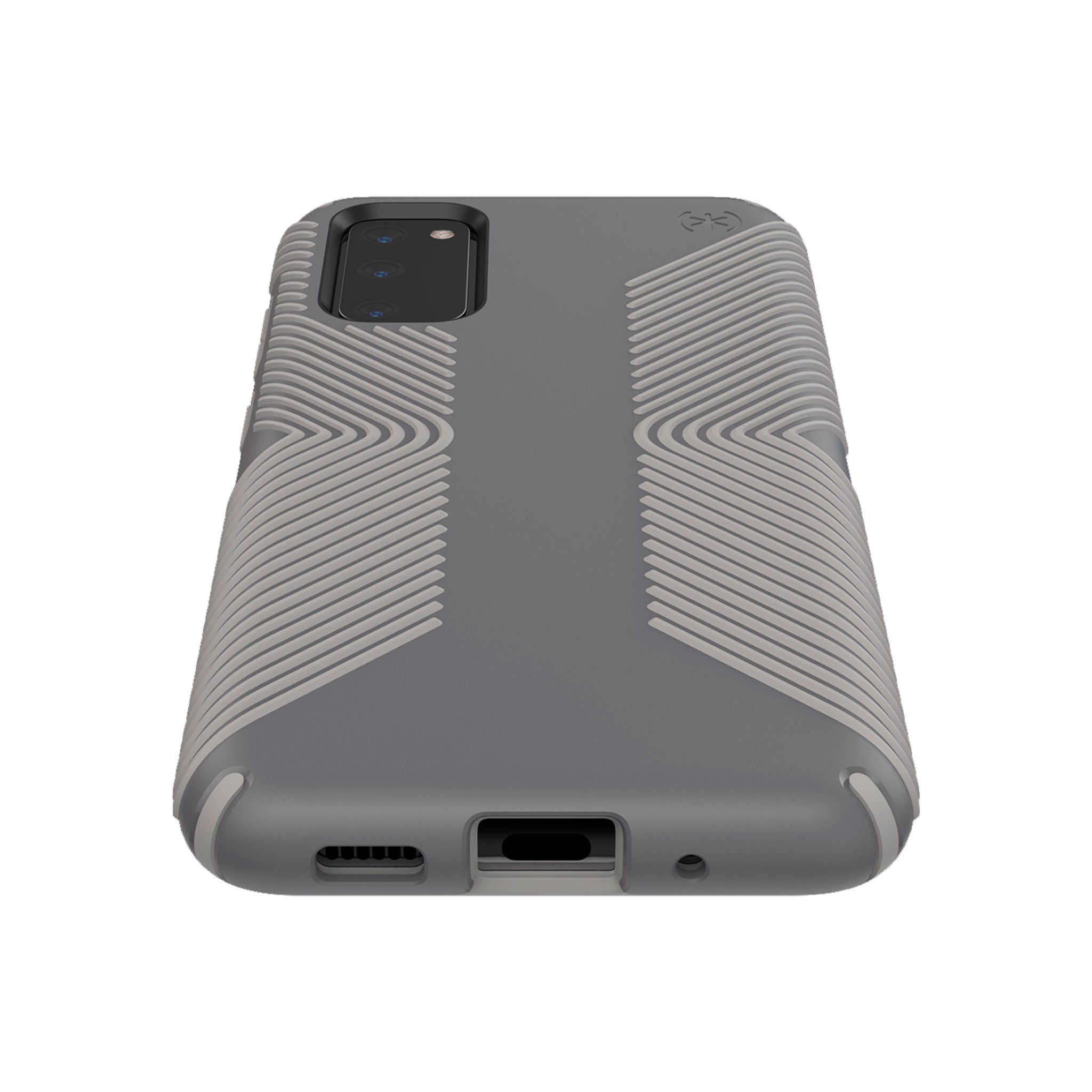 Speck - Presidio2 Grip Case For Samsung Galaxy S20 / S20 5g Uw - Graphite Gray And Cathedral Gray