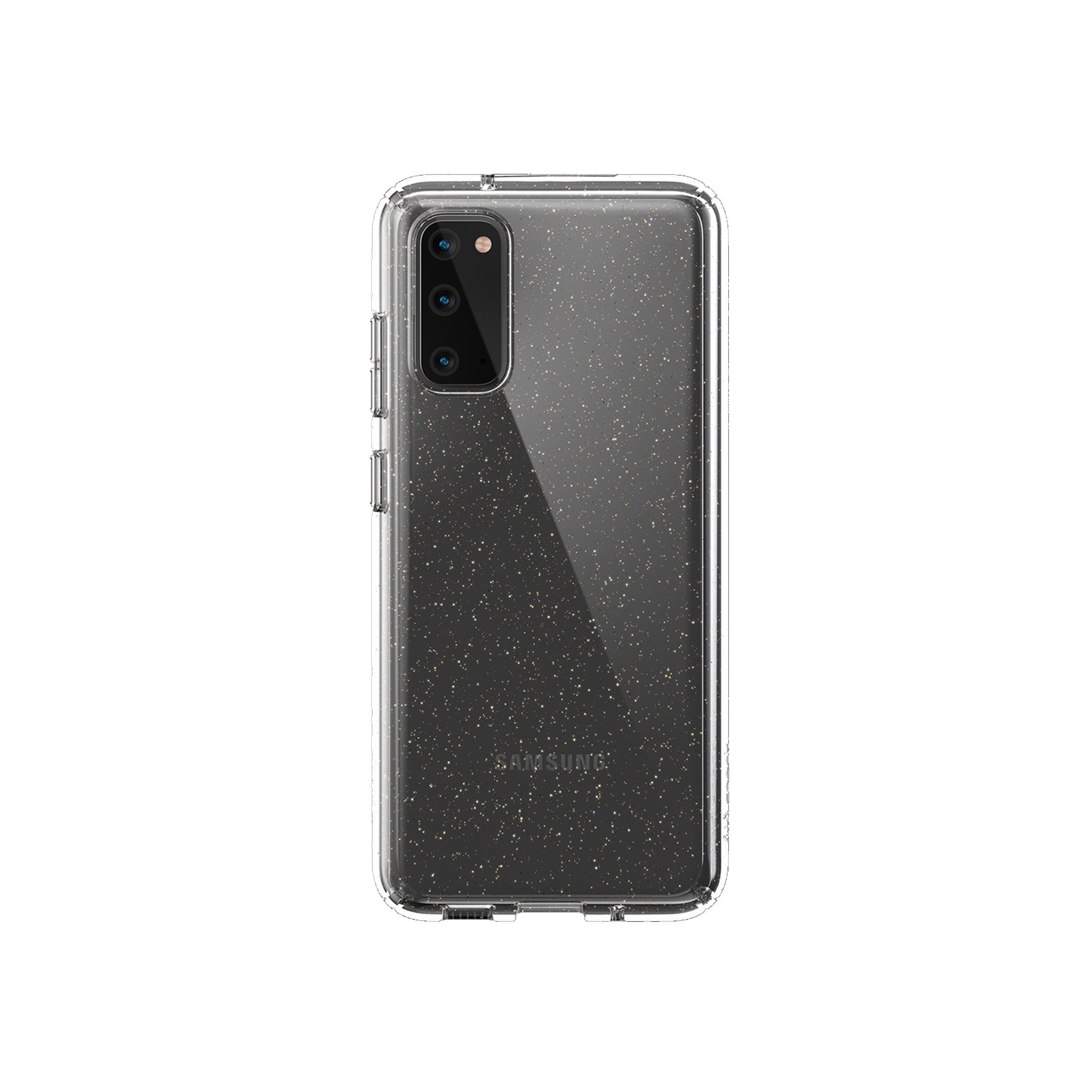 Speck - Presidio Perfect Clear Case For Samsung Galaxy S20 / S20 5g Uw - Gold Glitter