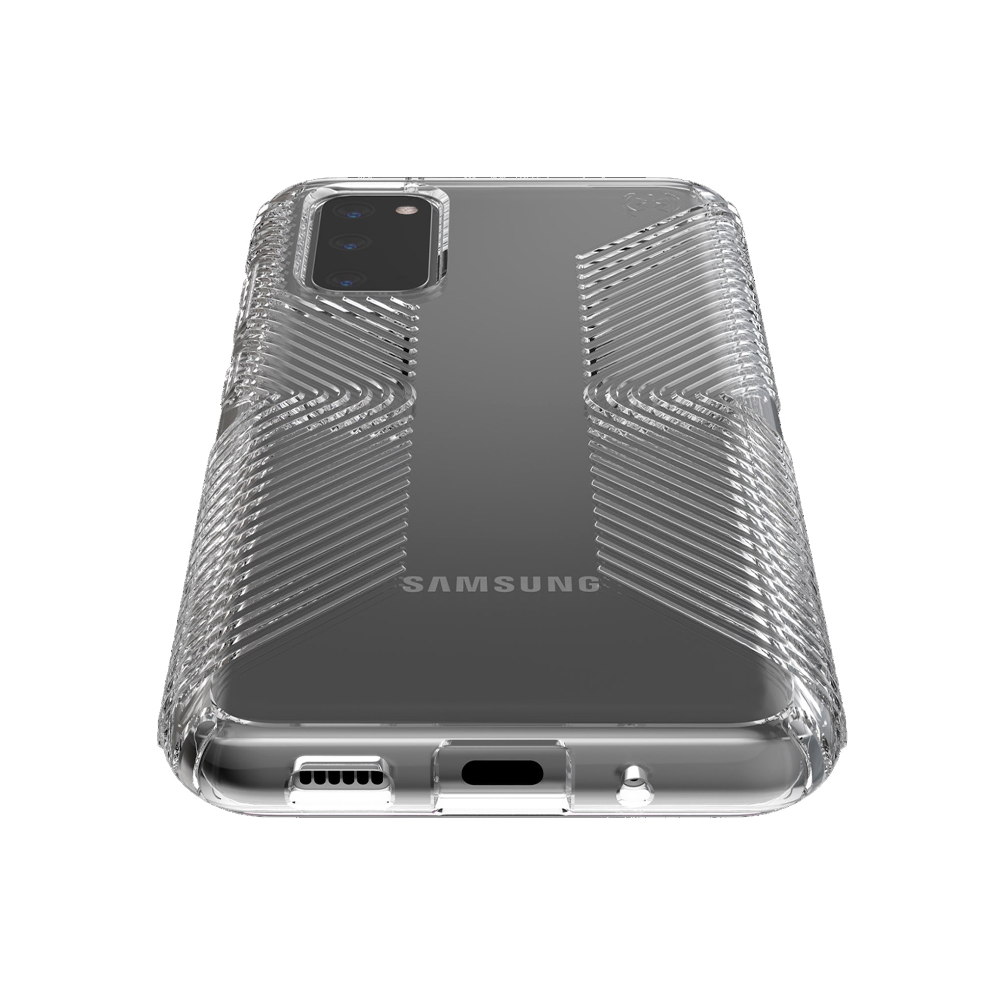 Speck - Presidio Perfect Clear Grip Case For Samsung Galaxy S20 / S20 5g Uw - Clear