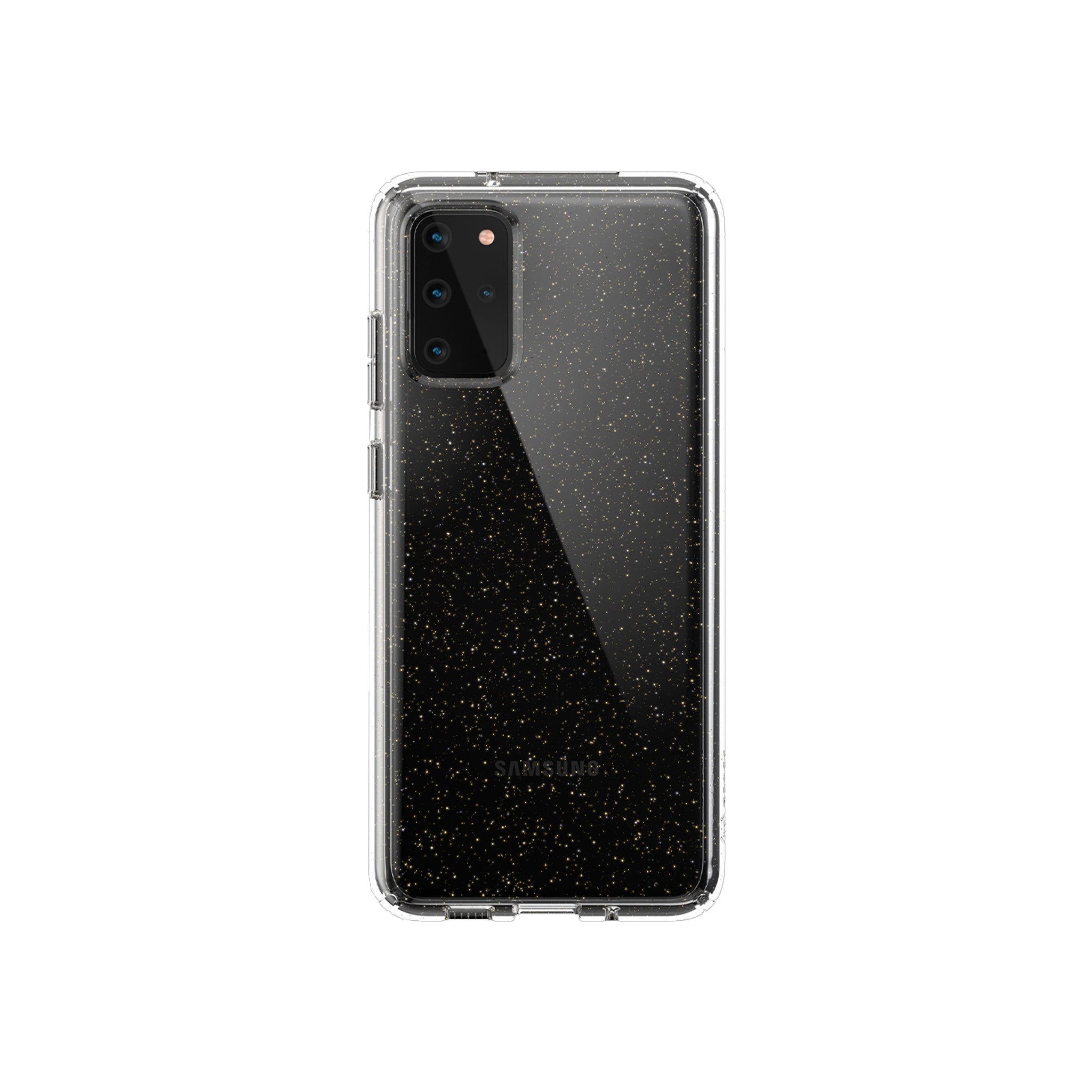 Speck - Presidio Perfect Clear Case For Samsung Galaxy S20 Plus - Gold Glitter