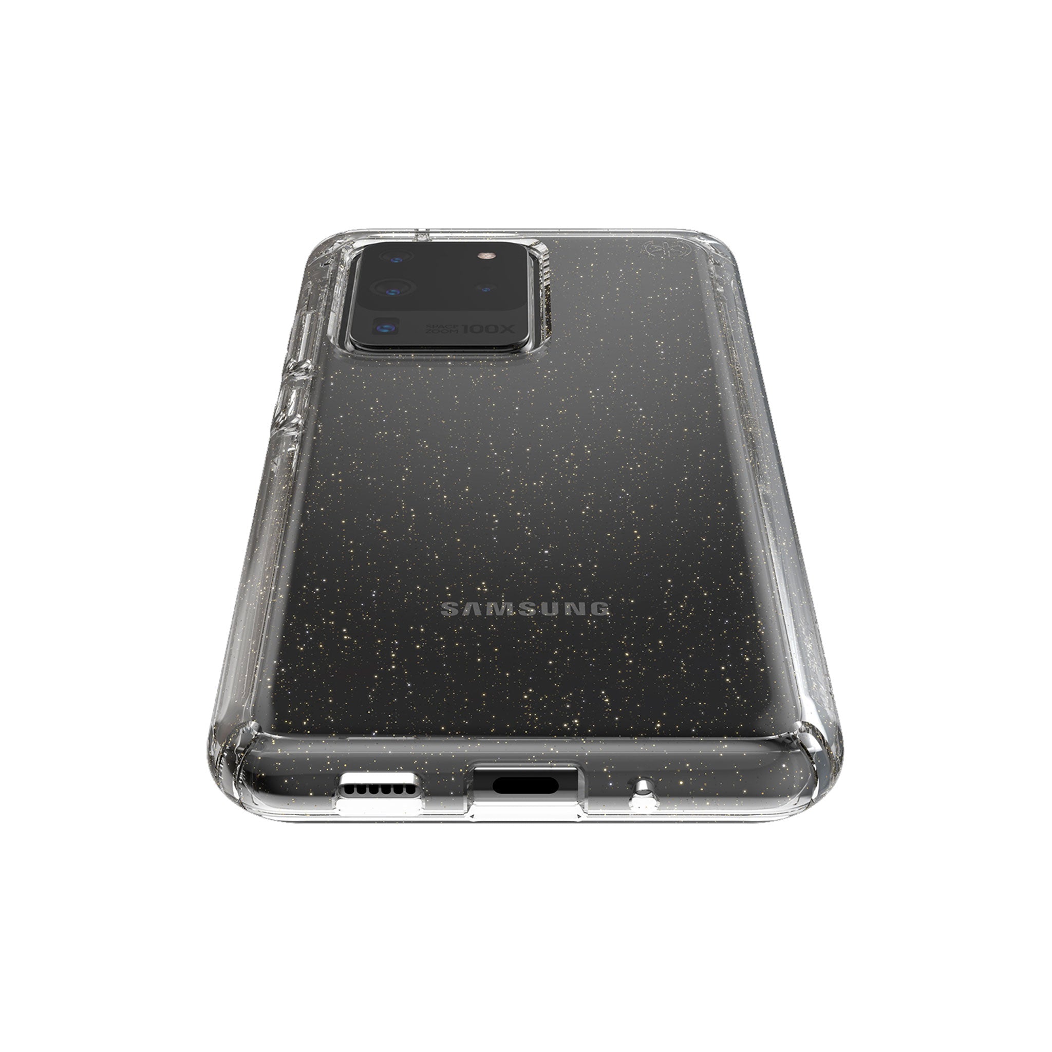 Speck - Presidio Perfect Clear Case For Samsung Galaxy S20 Ultra - Gold Glitter