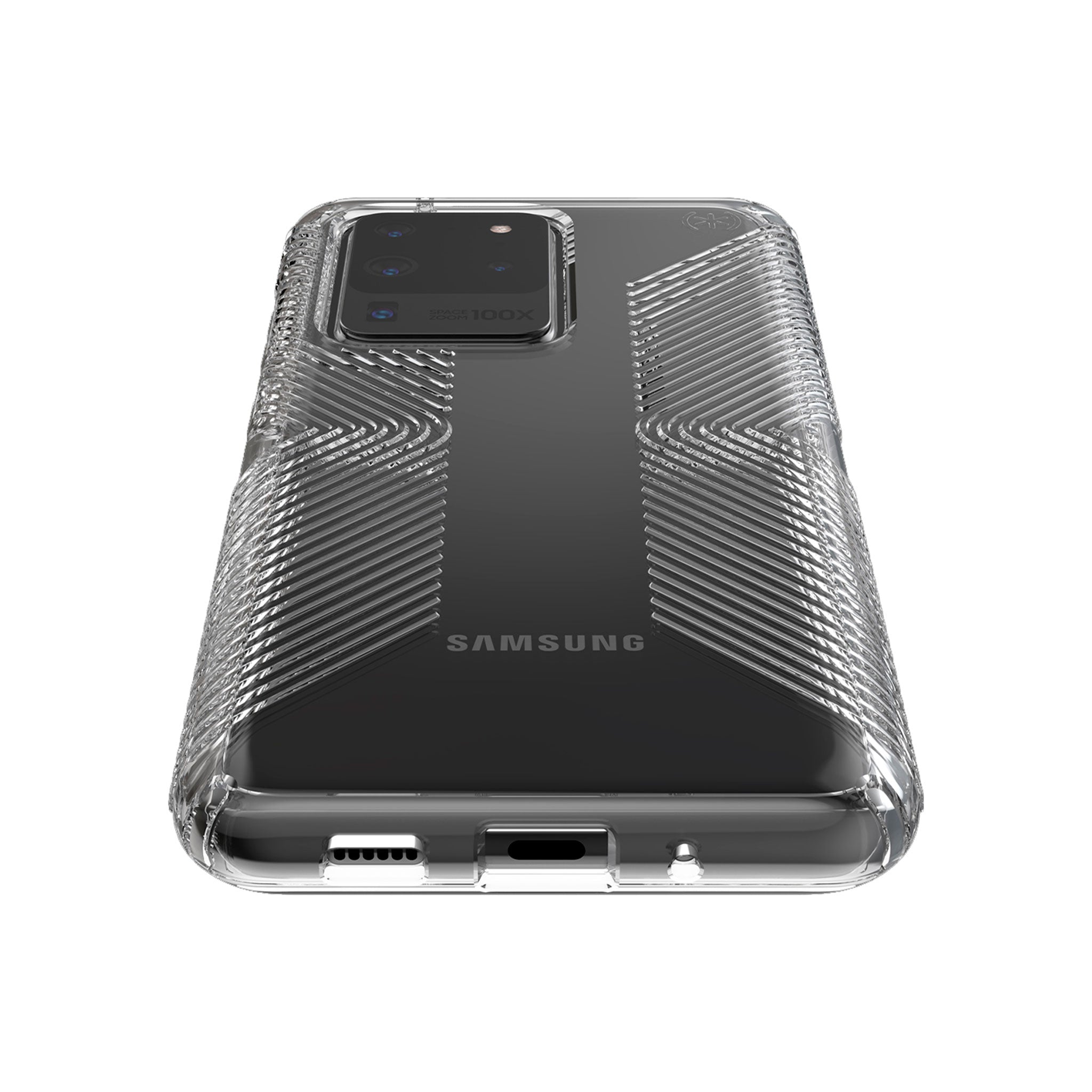 Speck - Presidio Perfect Clear Grip Case For Samsung Galaxy S20 Ultra - Clear