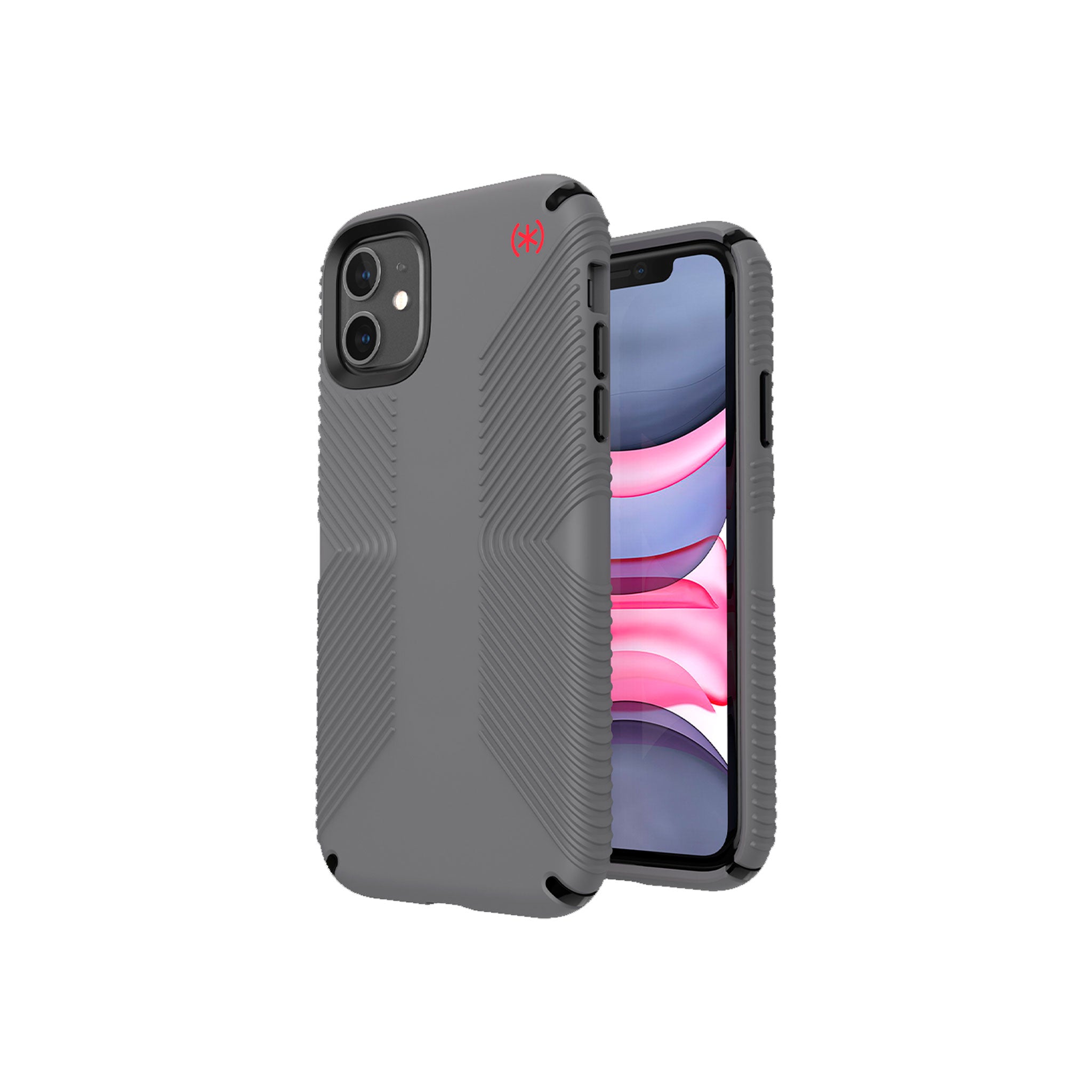 Speck - Presidio2 Grip Case For Apple Iphone 11 - Graphite Grey And Cathedral Grey