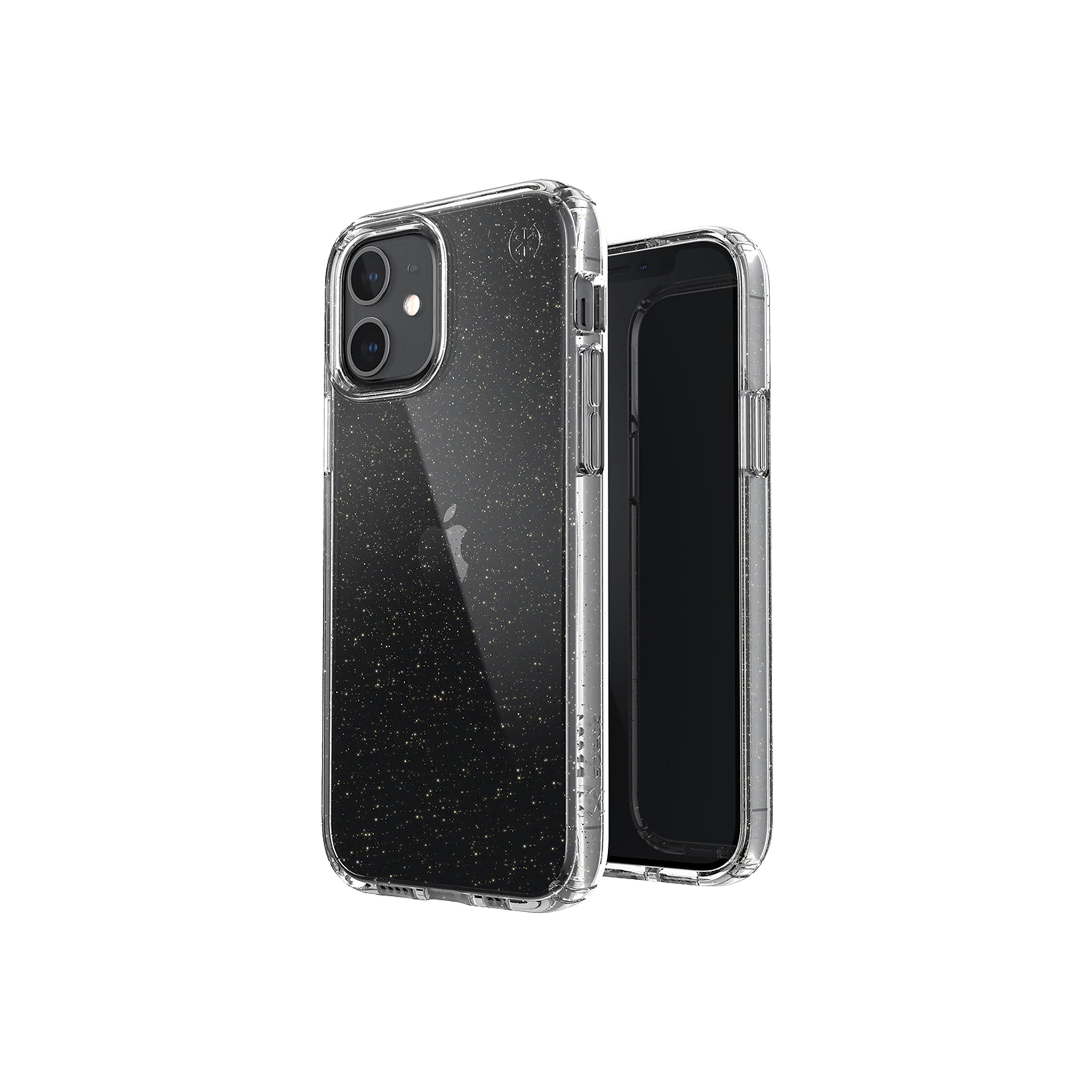 Speck - Presidio Perfect Clear Case For Apple Iphone 12 / 12 Pro - Gold Glitter