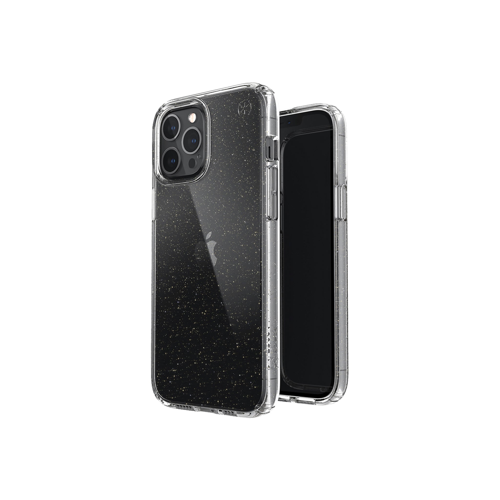 Speck - Presidio Perfect Clear Case For Apple Iphone 12 Pro Max - Gold Glitter