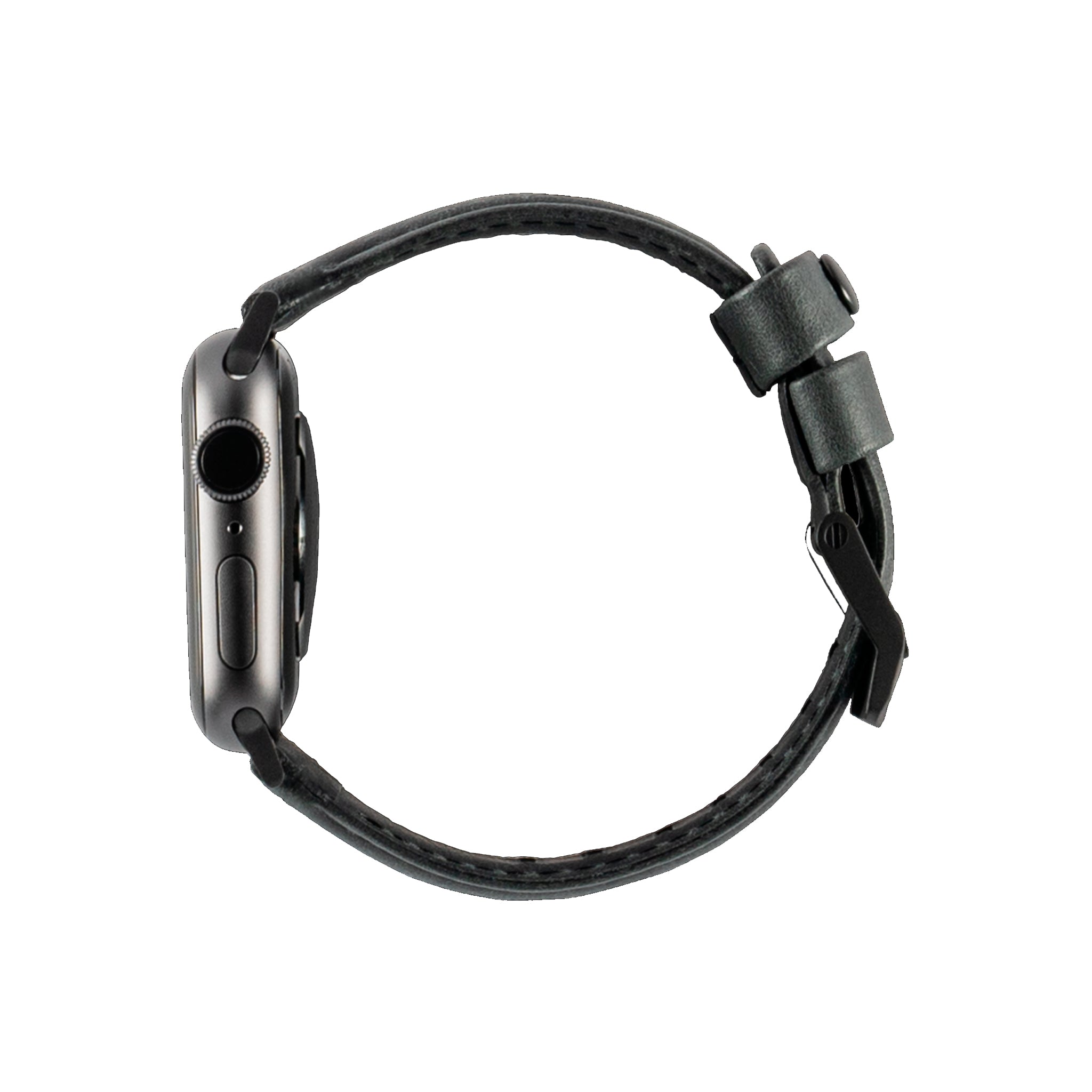 Urban Armor Gear (uag) - Leather Watchband For Apple Watch 42mm / 44mm - Black