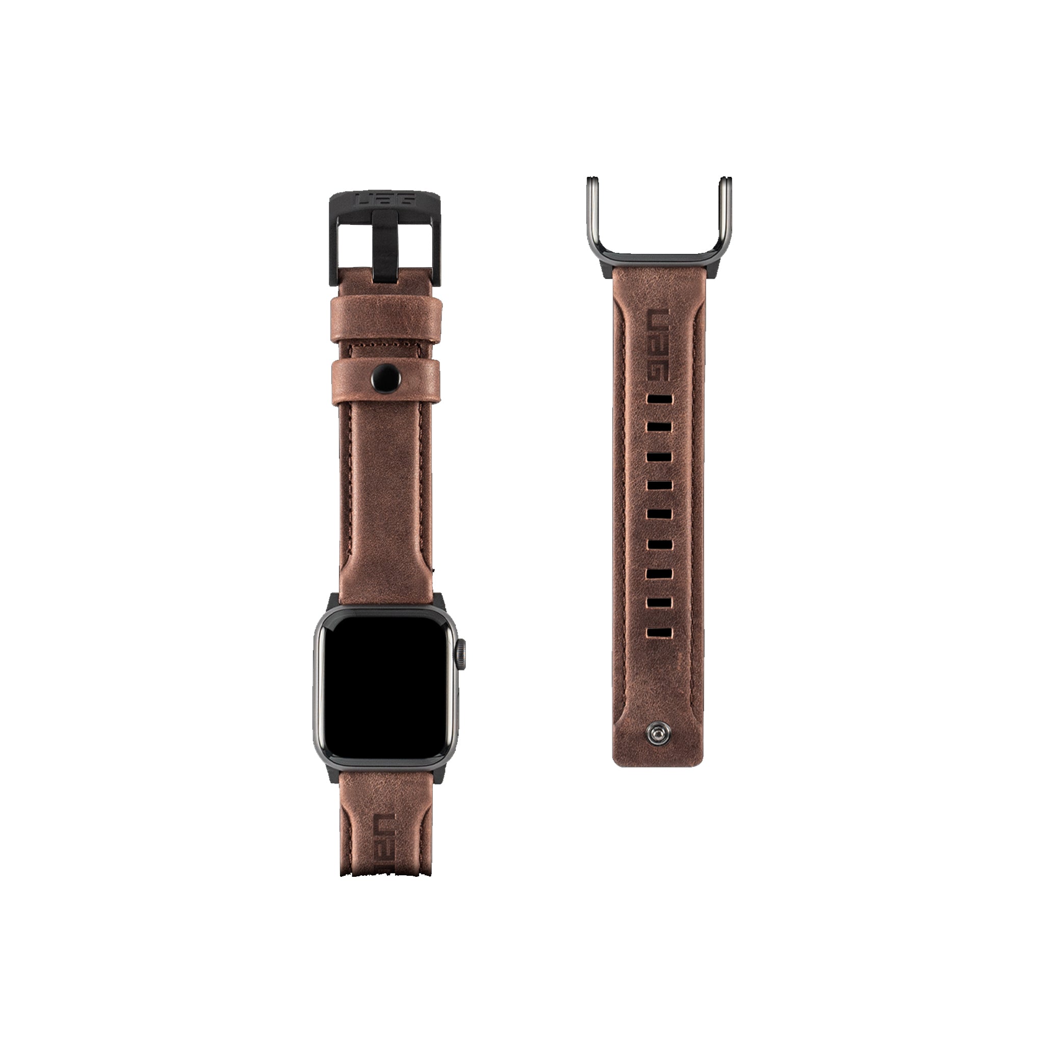 Urban Armor Gear (uag) - Leather Watchband For Apple Watch 40mm / 38mm - Brown