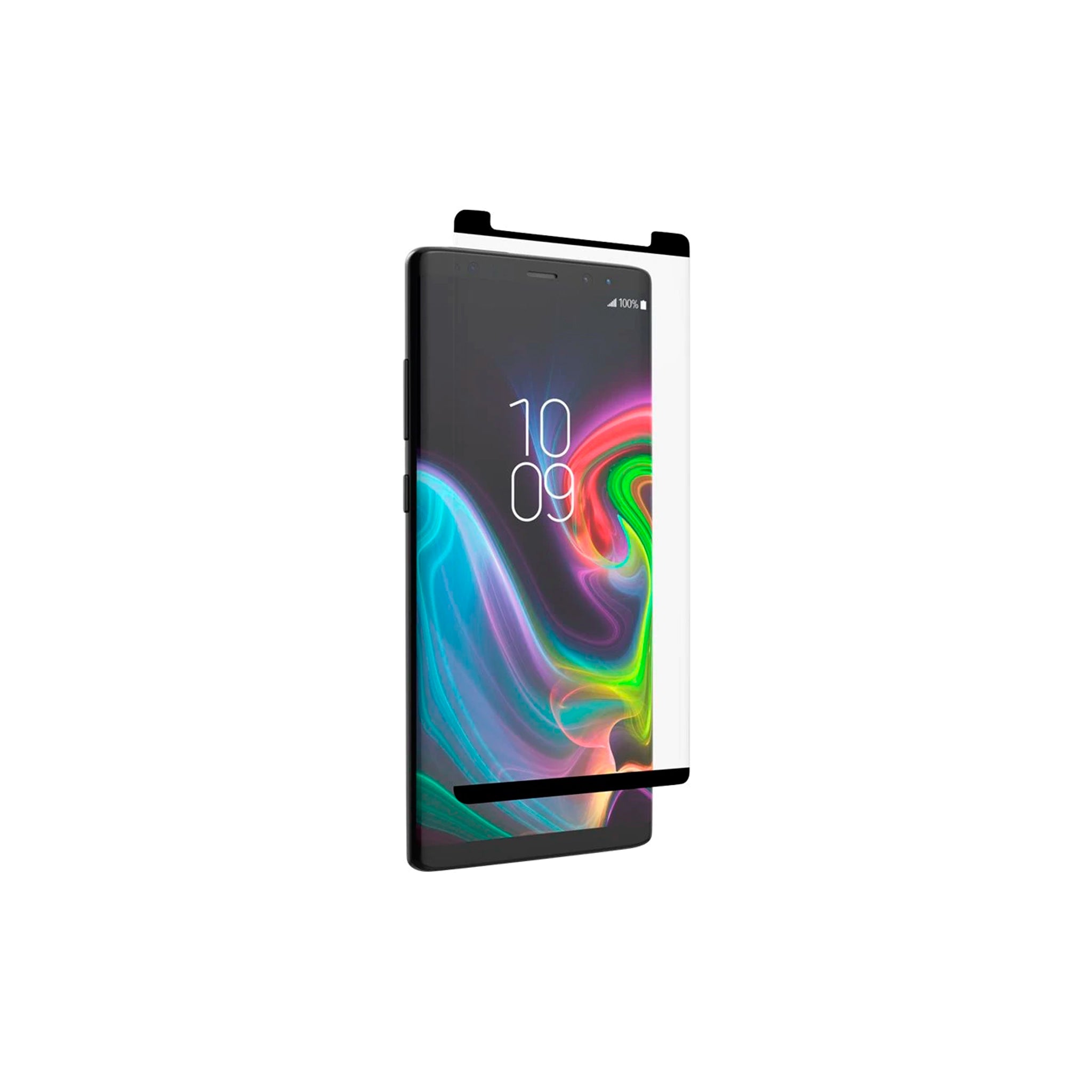 Zagg - Invisibleshield Curved Glass Screen Protector For Samsung Galaxy Note 9 - Clear With Black Border