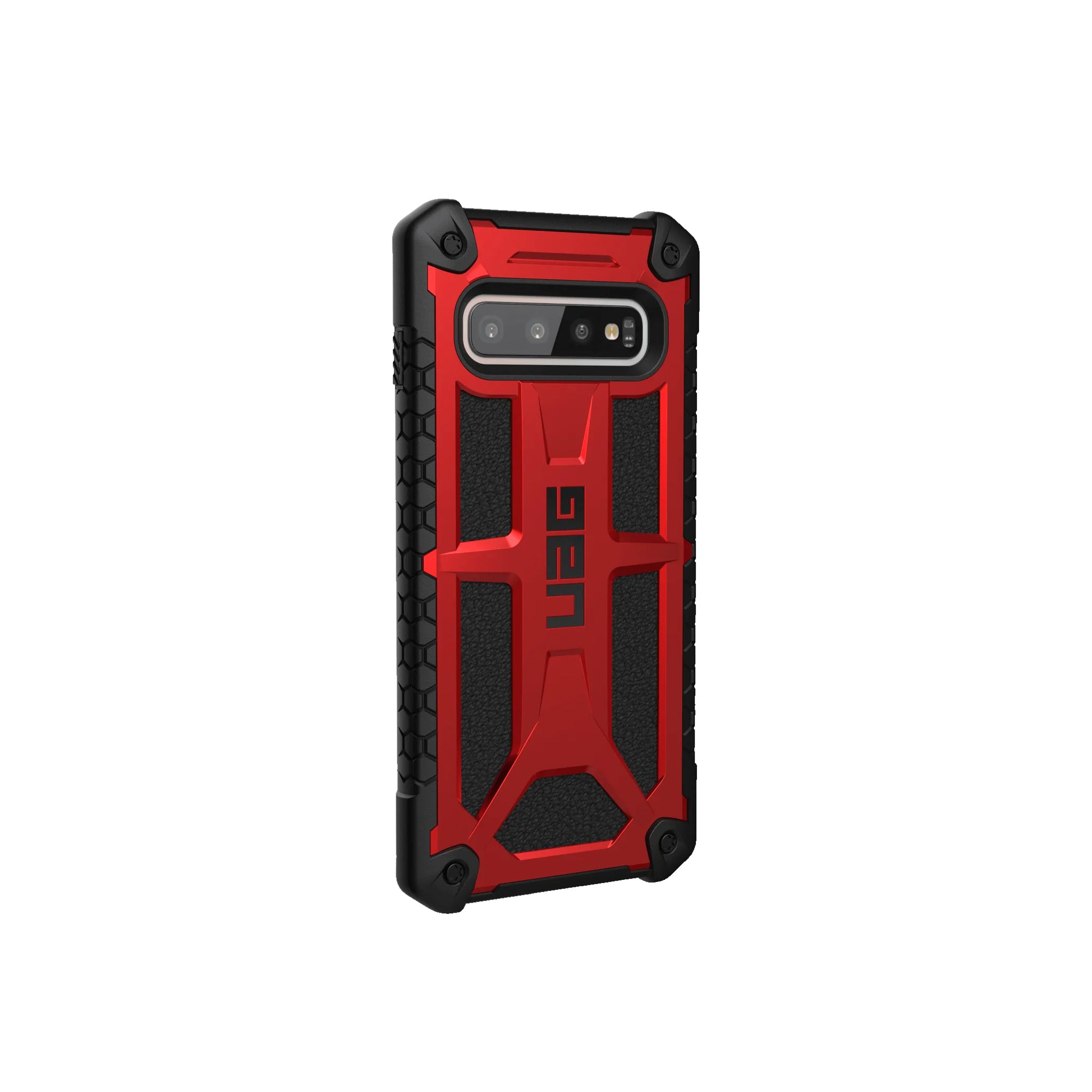 Urban Armor Gear (uag) - Monarch Case For Samsung Galaxy S10 - Crimson And Black