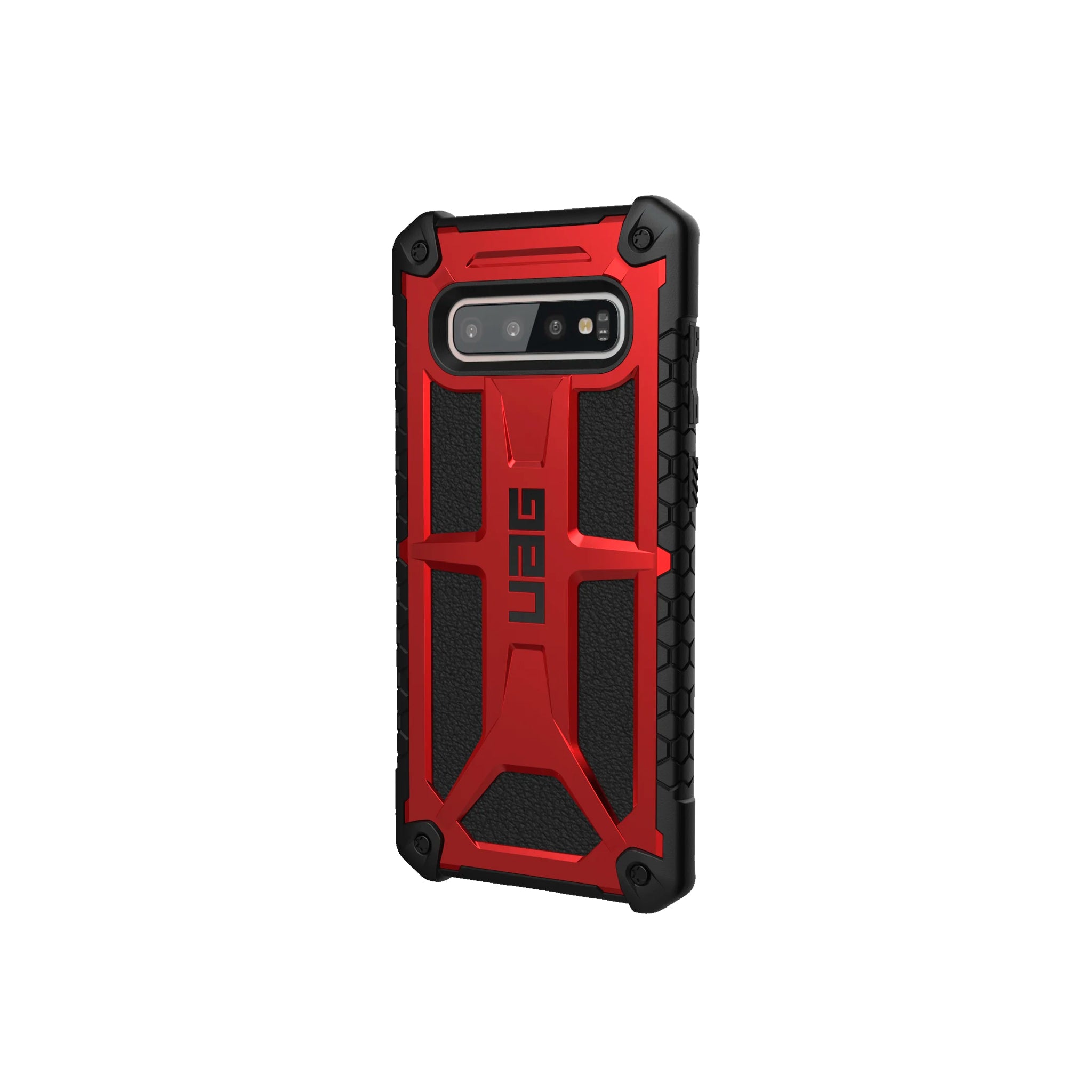 Urban Armor Gear (uag) - Monarch Case For Samsung Galaxy S10 Plus - Crimson And Black