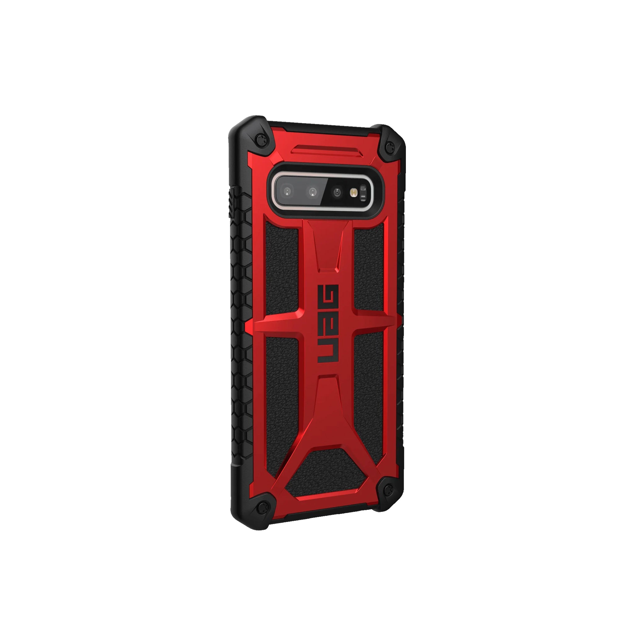 Urban Armor Gear (uag) - Monarch Case For Samsung Galaxy S10 Plus - Crimson And Black