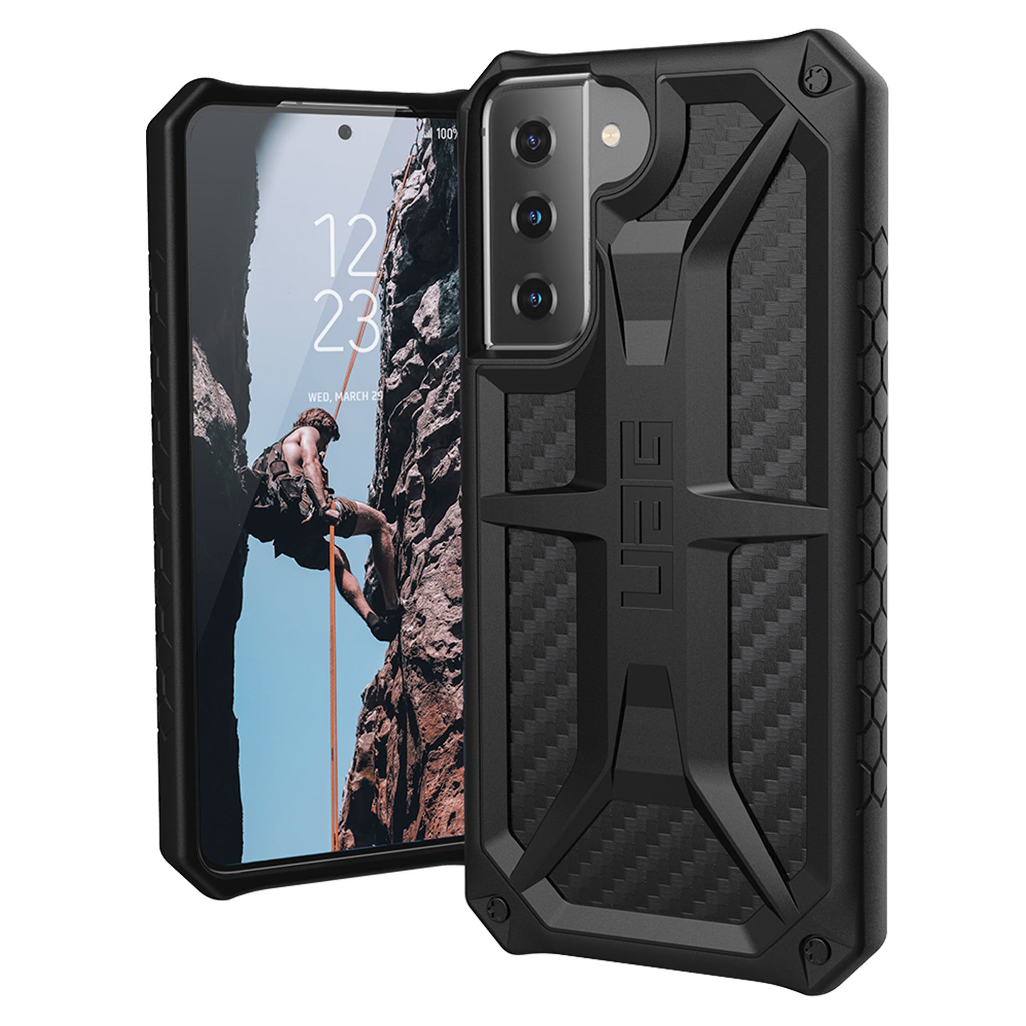 UAG - Monarch Case For Samsung Galaxy S21 5g - Carbon Fiber