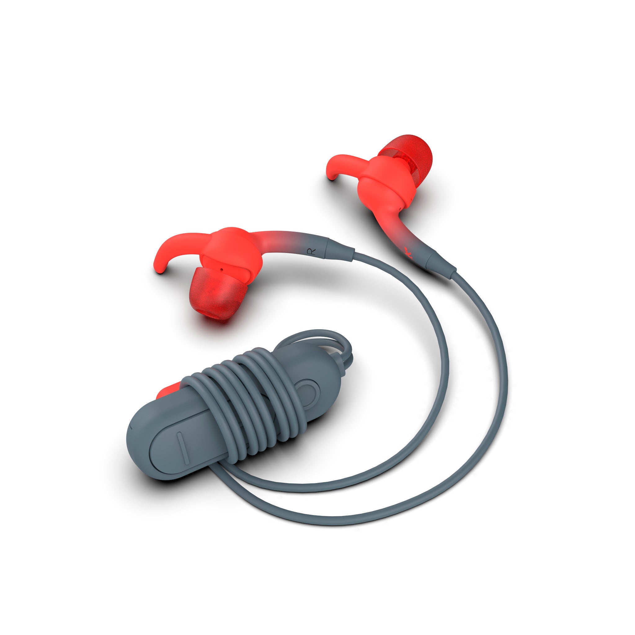 Ifrogz - Sound Hub Plugz In Ear Bluetooth Headphones - Gray And Red
