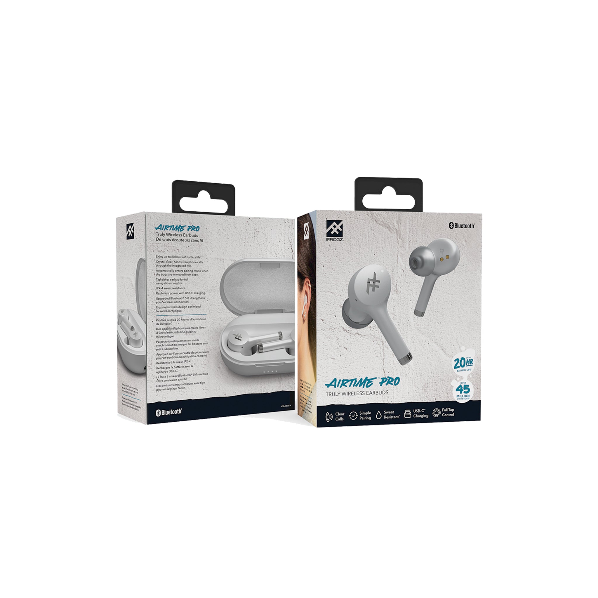 Ifrogz - Airtime Pro True Wireless In Ear Bluetooth Earbuds - White