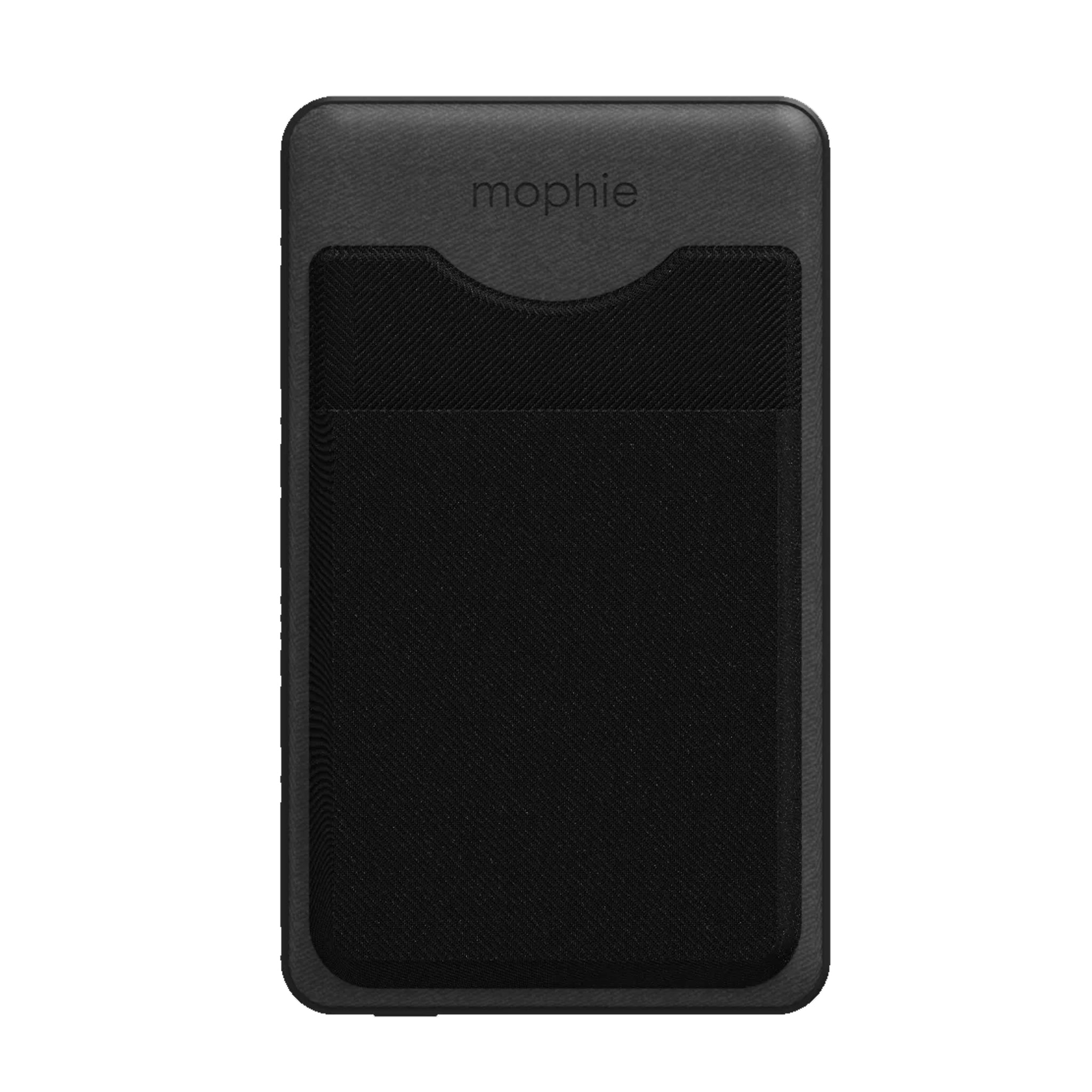 Mophie - Snap Plus Juice Pack Mini Wallet Wireless Charging Power Bank 5,000 Mah - Black