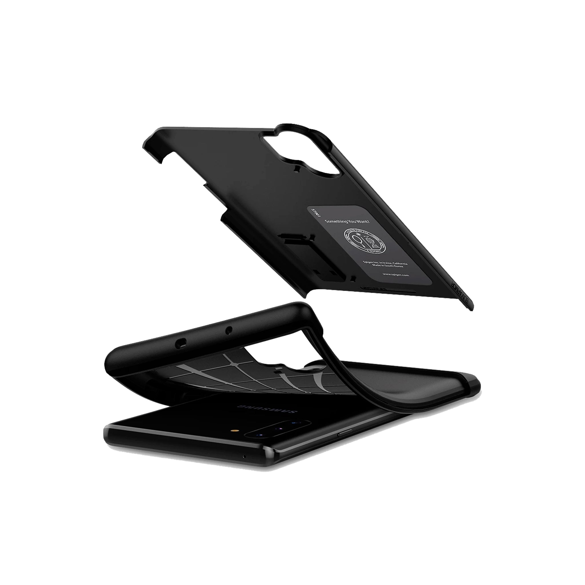 Spigen - Slim Armor Case For Samsung Galaxy Note10 Plus - Black