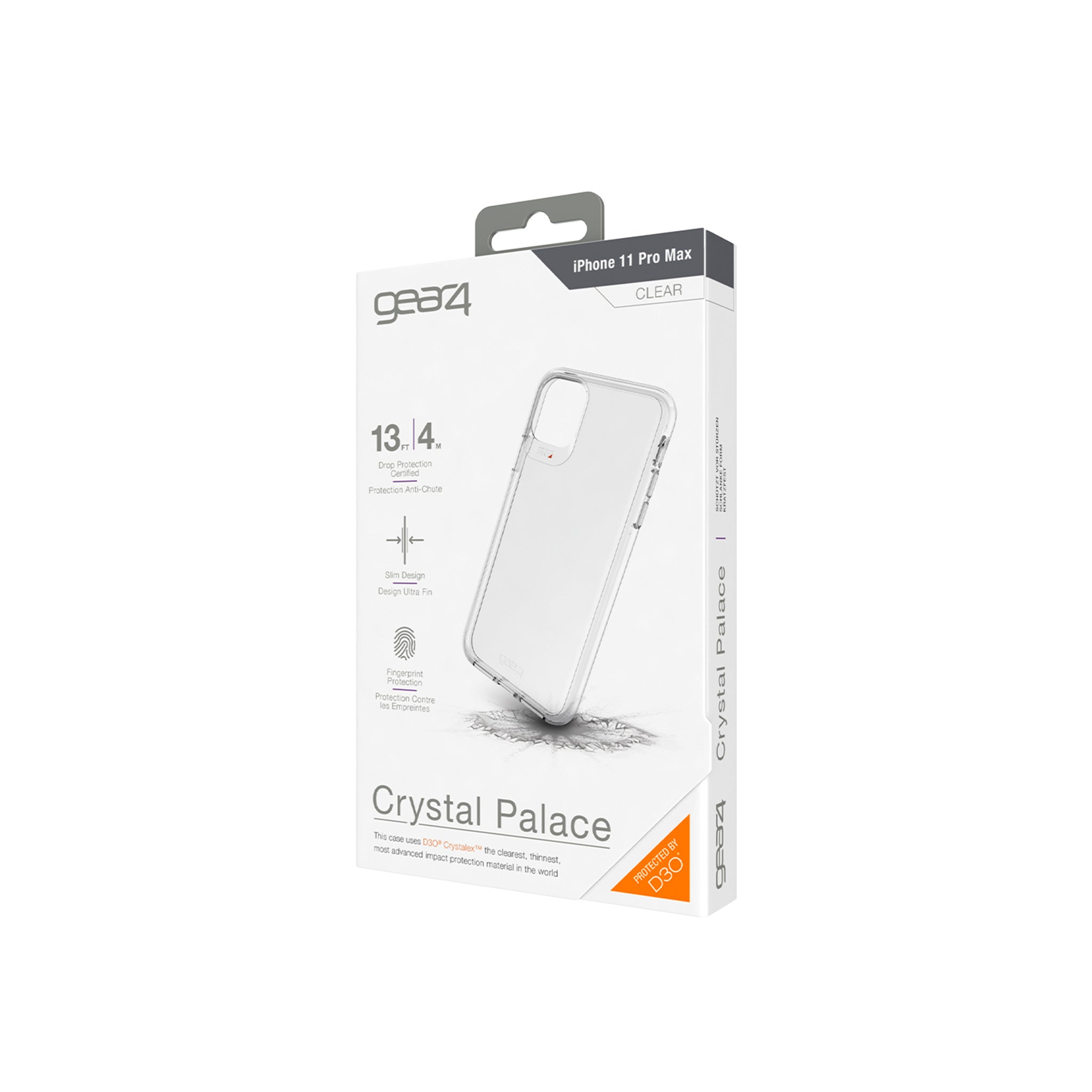 Gear4 - Crystal Palace Case For Apple Iphone 11 Pro Max - Clear